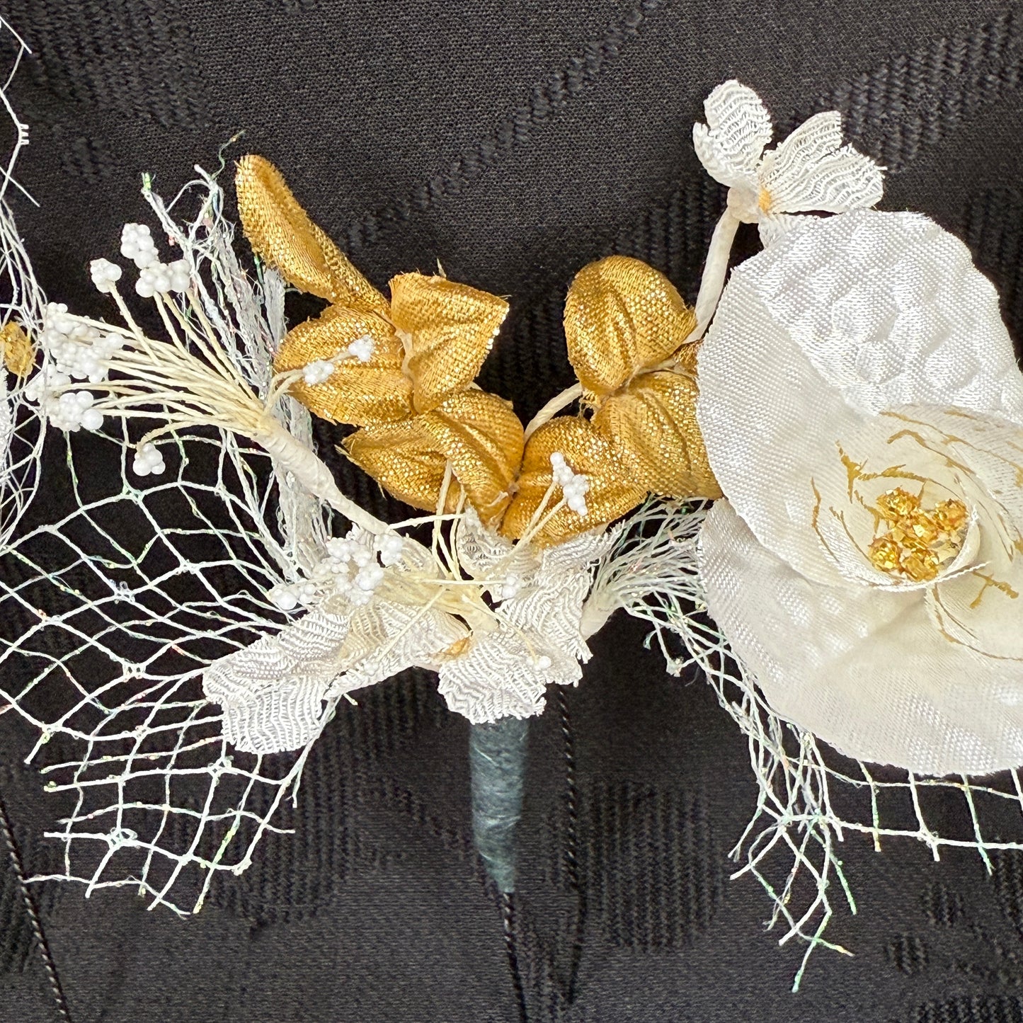 "Winter Bride" Vintage Kanzashi Hair Pins