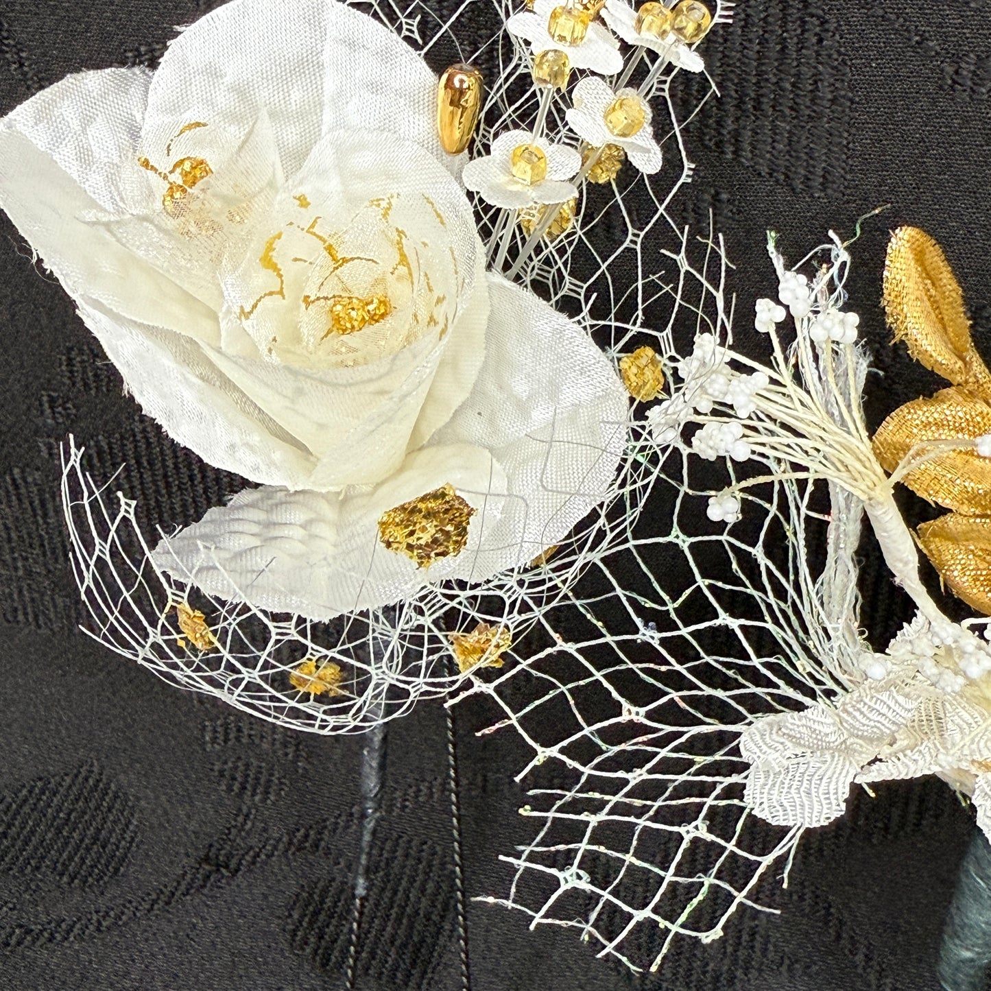 "Winter Bride" Vintage Kanzashi Hair Pins