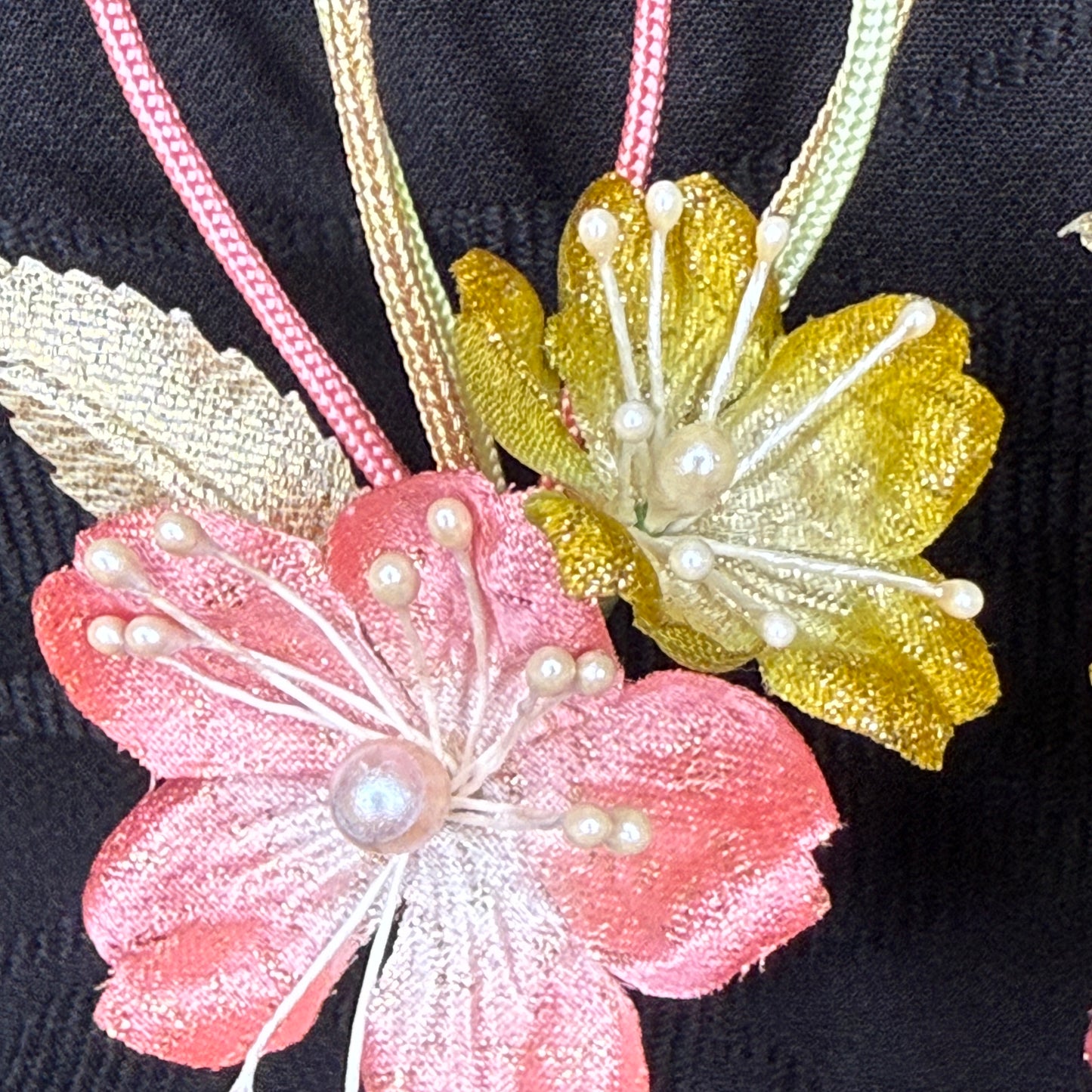 "Sakura Dawn" Vintage Kanzashi Hair Pins