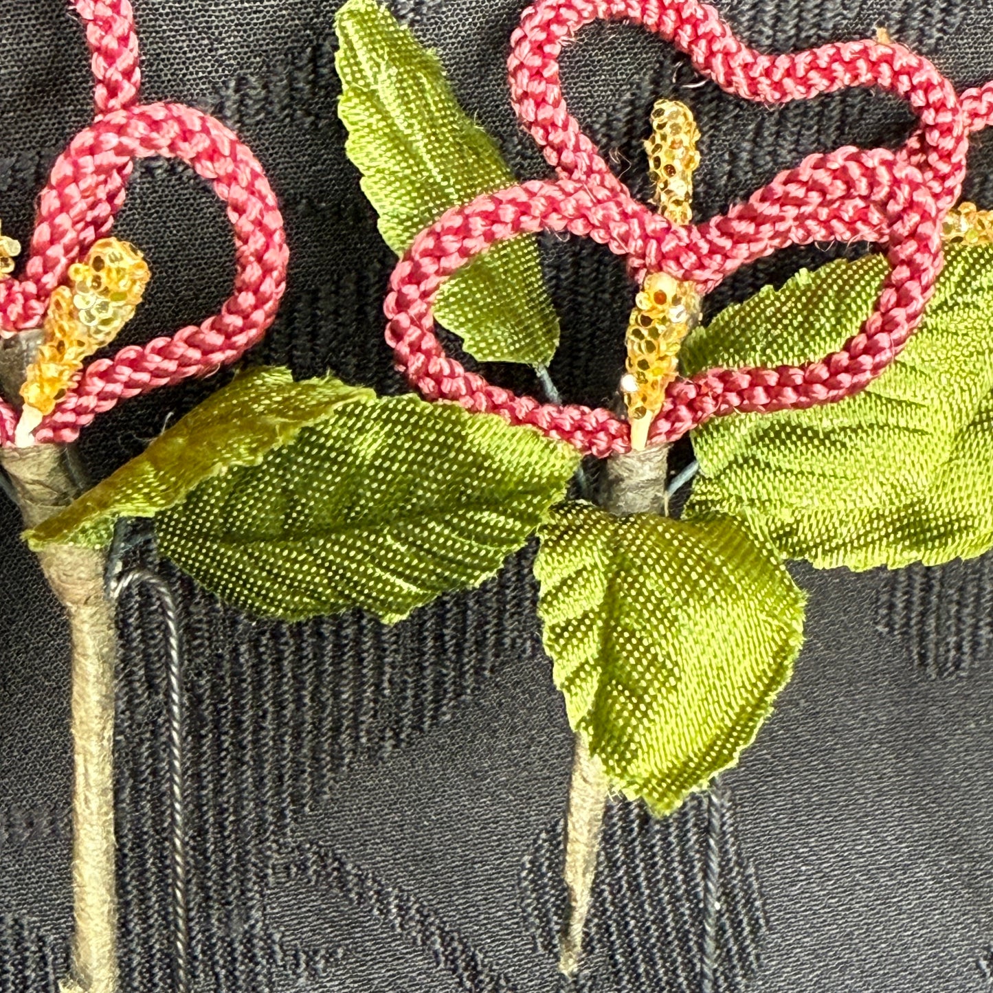 "Heart Loops" Vintage Kanzashi Hair Pins
