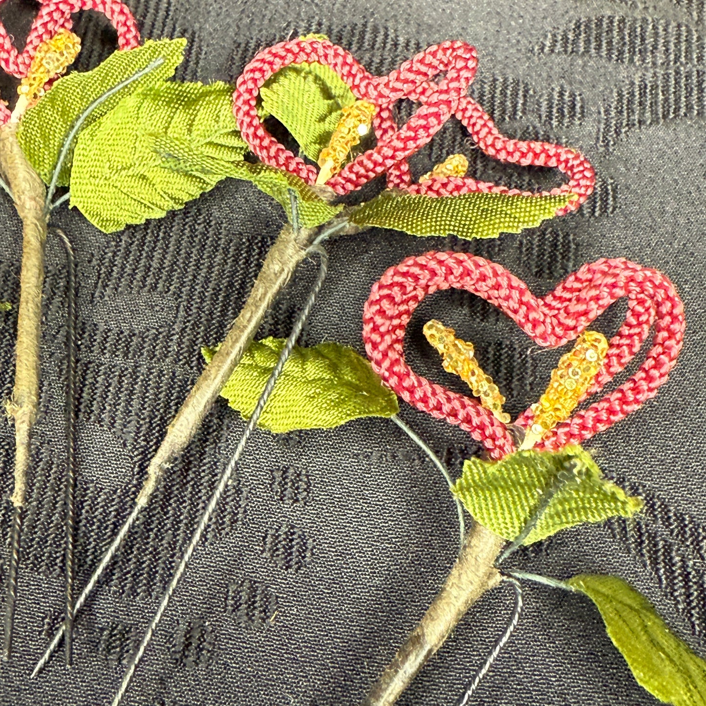 "Heart Loops" Vintage Kanzashi Hair Pins
