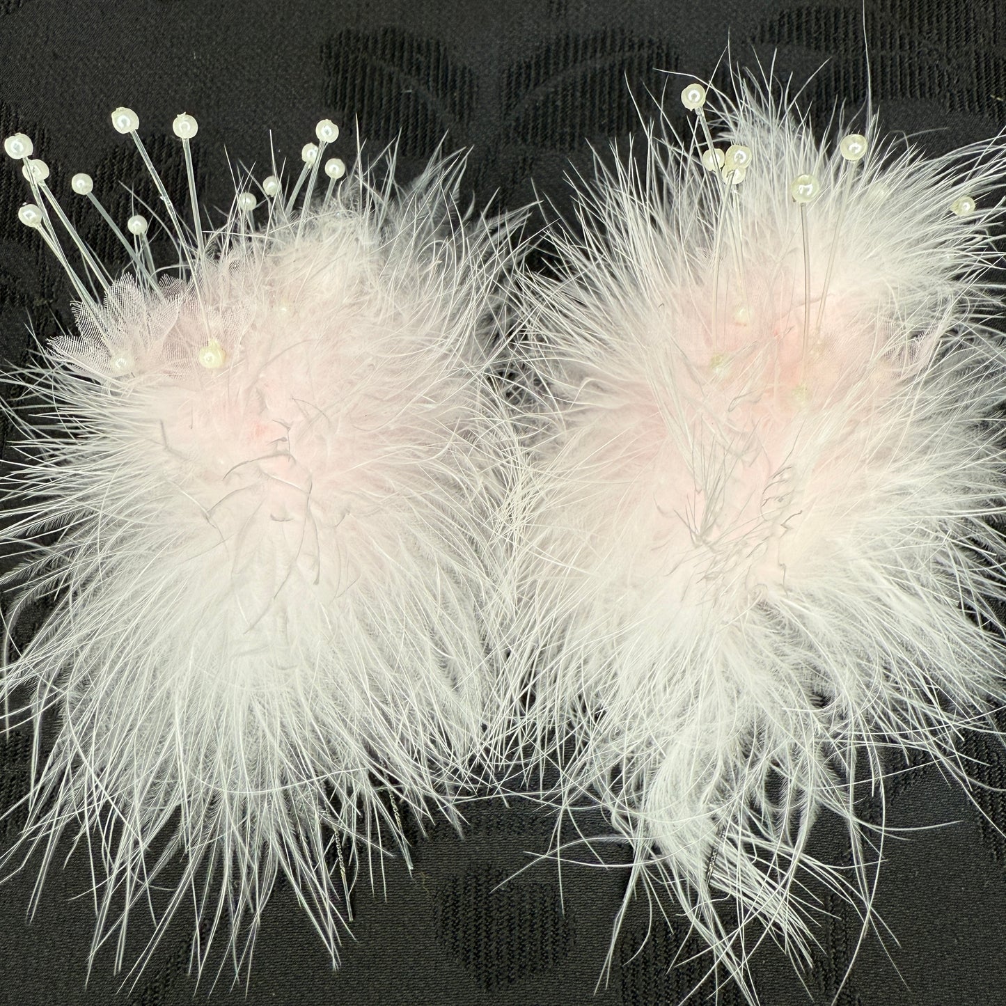 "Blushing Cloud" Vintage Kanzashi Hair Pins