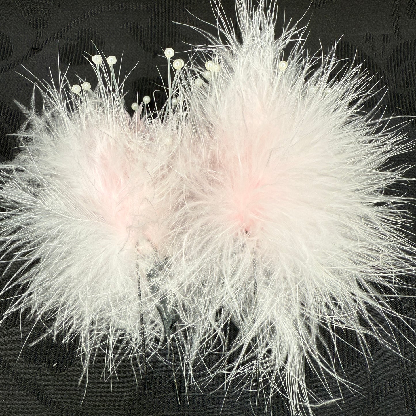 "Blushing Cloud" Vintage Kanzashi Hair Pins