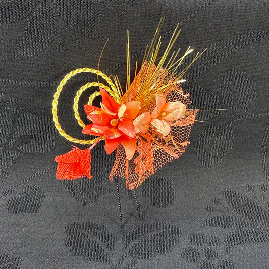 "Autumn Spiral" Vintage Kanzashi Hair Pin