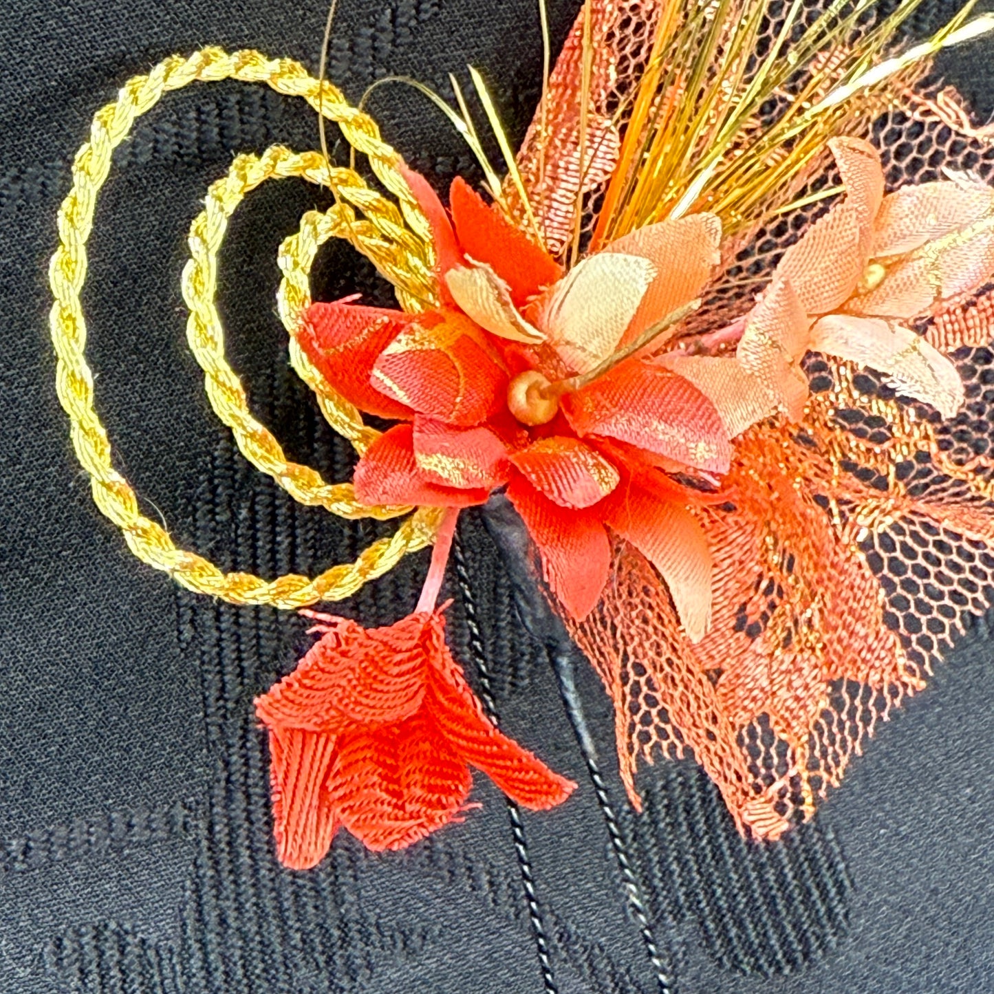 "Autumn Spiral" Vintage Kanzashi Hair Pin
