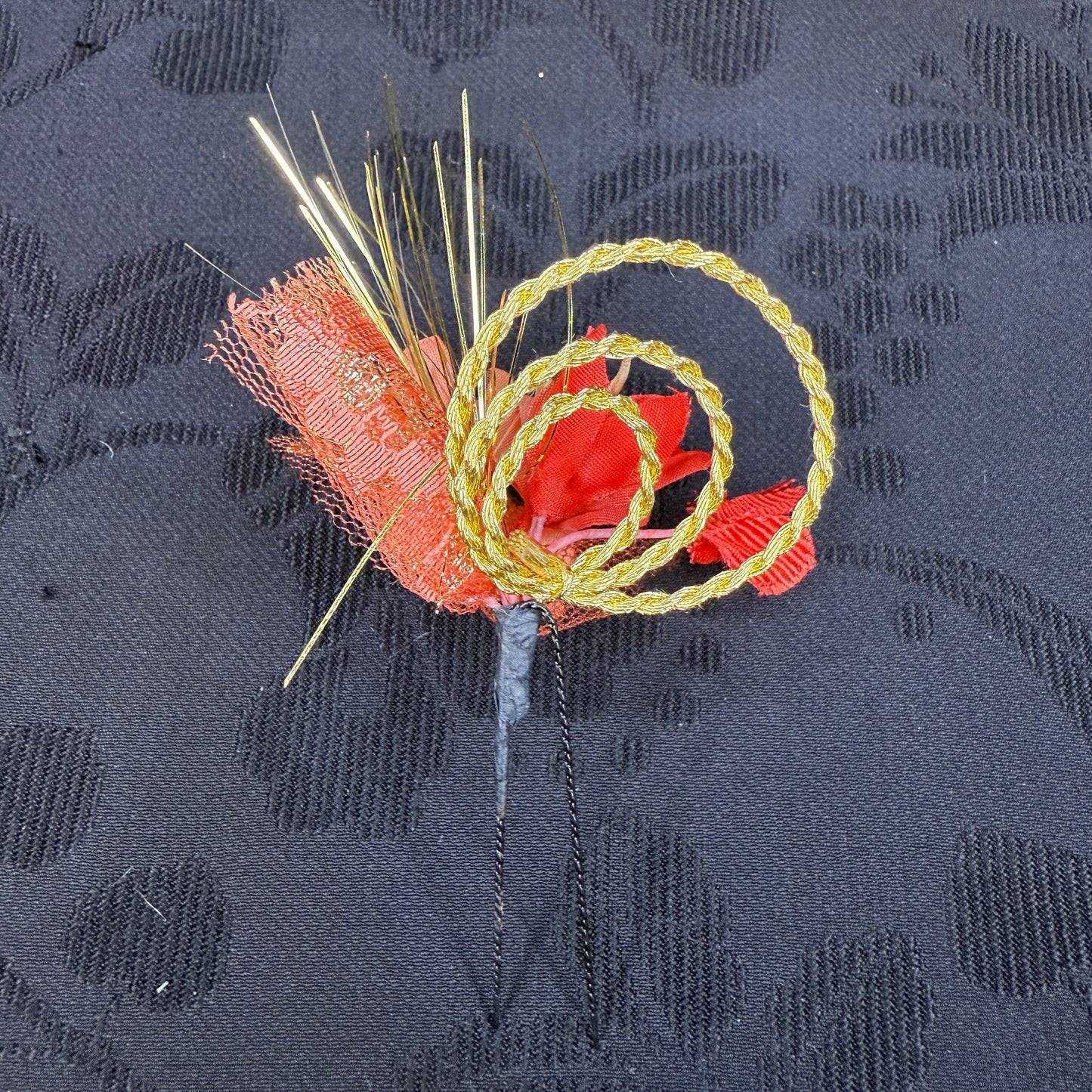"Autumn Spiral" Vintage Kanzashi Hair Pin