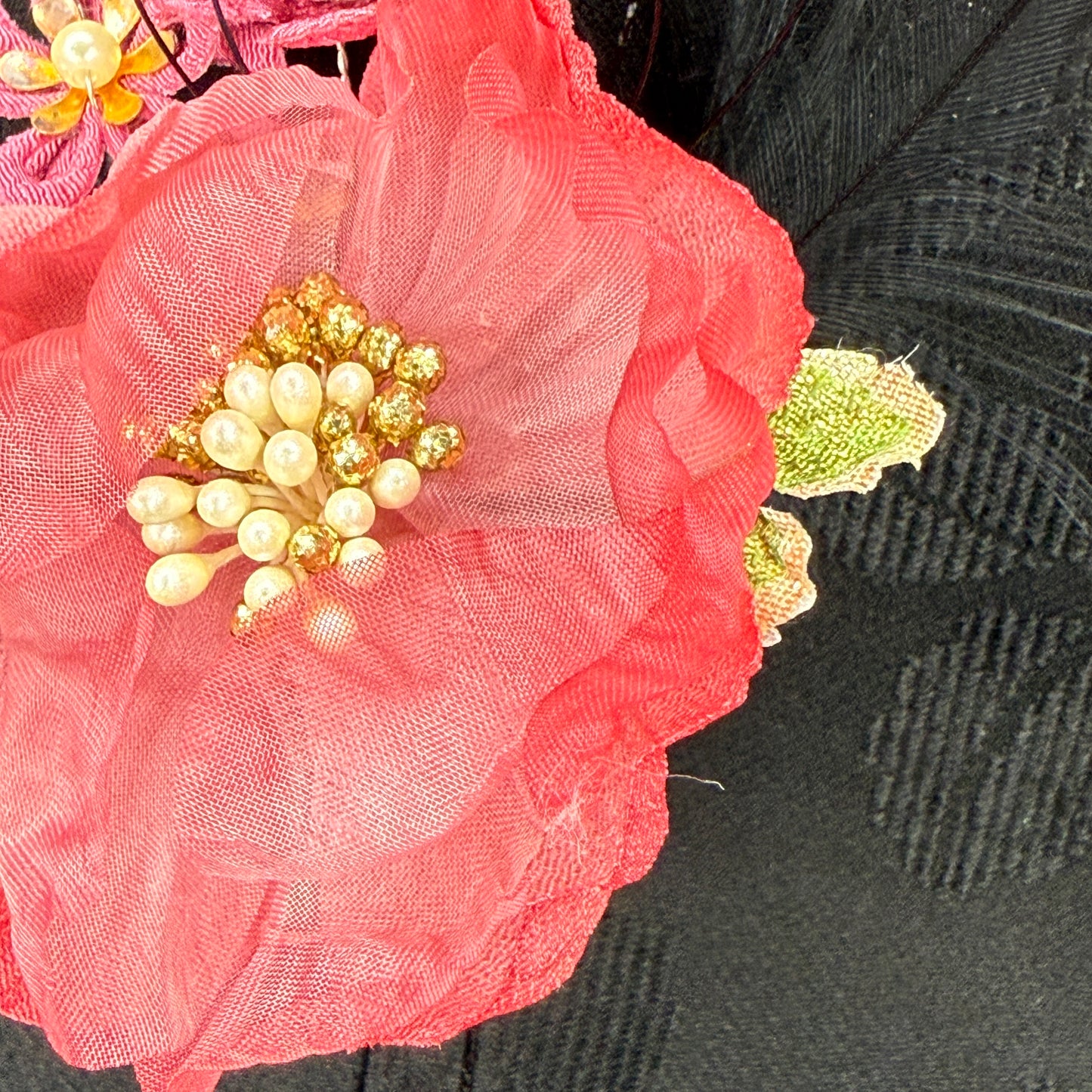 "Luna Rouge" Vintage Kanzashi Hair Pin