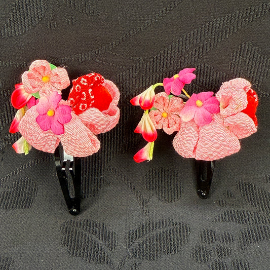 "Spring Sisters" Vintage Kanzashi Hair Clips