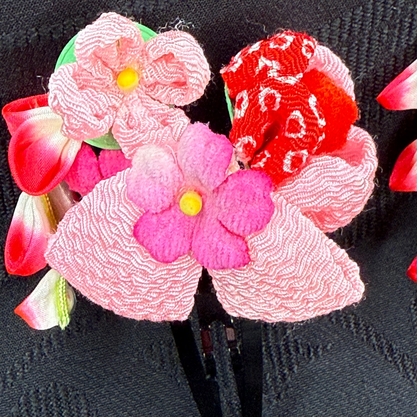 "Spring Sisters" Vintage Kanzashi Hair Clips