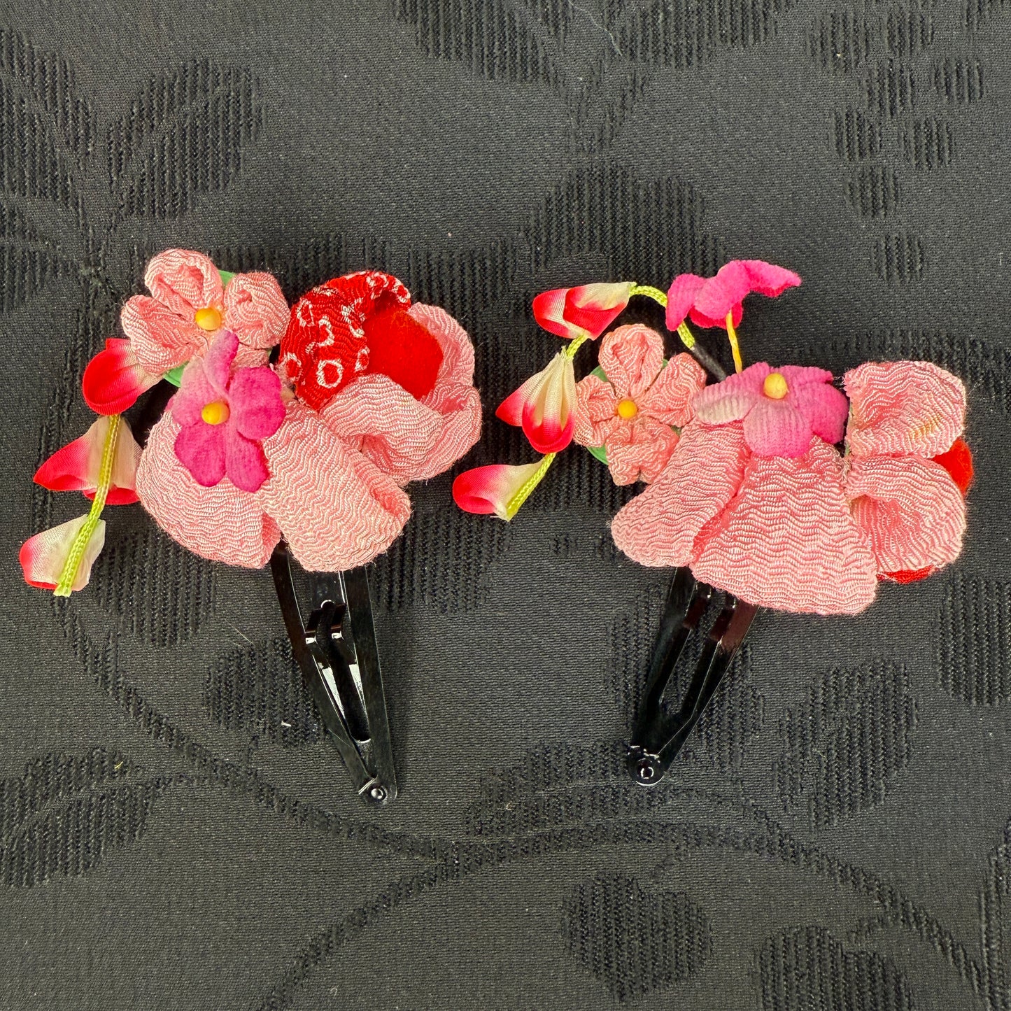 "Spring Sisters" Vintage Kanzashi Hair Clips