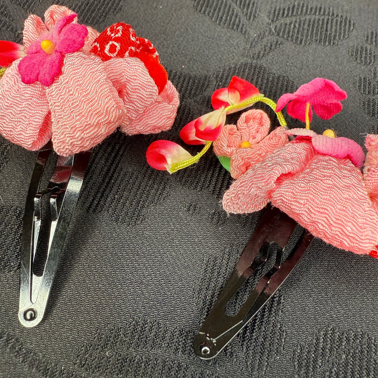 "Spring Sisters" Vintage Kanzashi Hair Clips