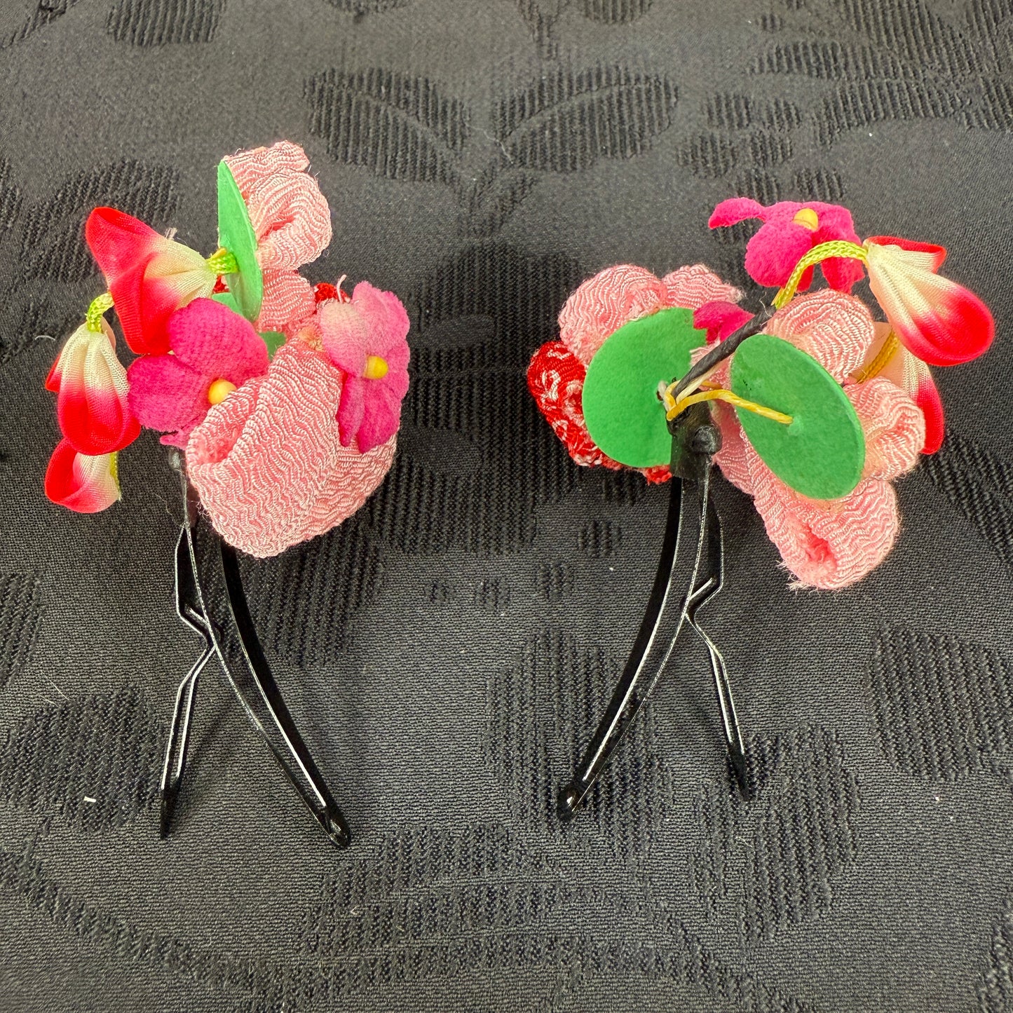 "Spring Sisters" Vintage Kanzashi Hair Clips