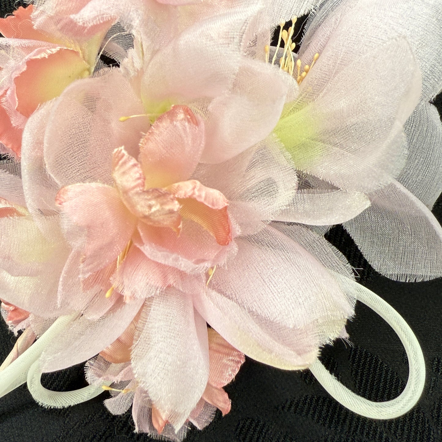 "Peach Mist" Vintage Kanzashi Hair Pin