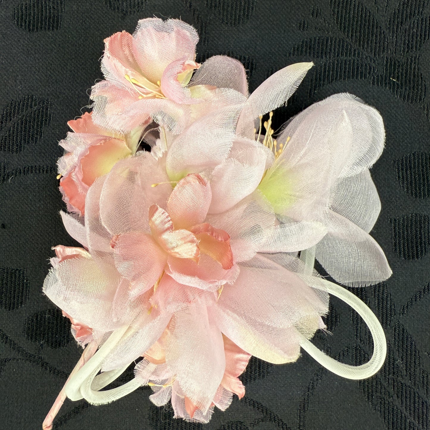 "Peach Mist" Vintage Kanzashi Hair Pin