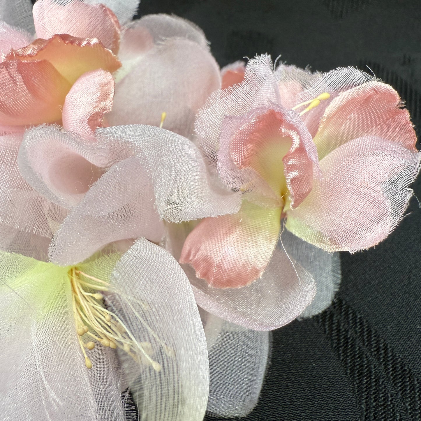 "Peach Mist" Vintage Kanzashi Hair Pin