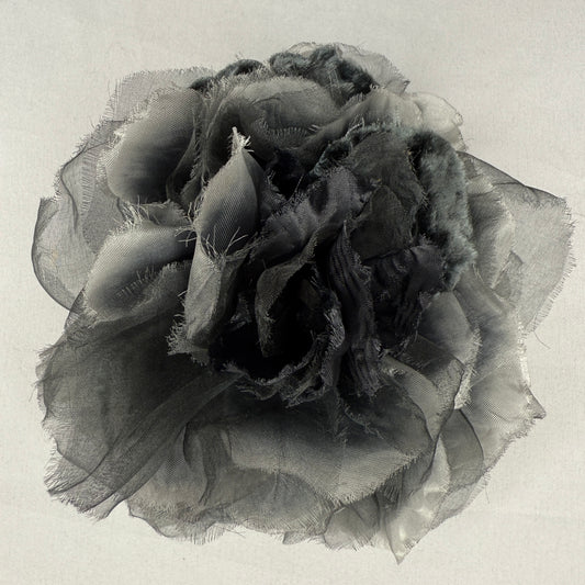 "Midnight Peony" Vintage Kanzashi Hair Pin