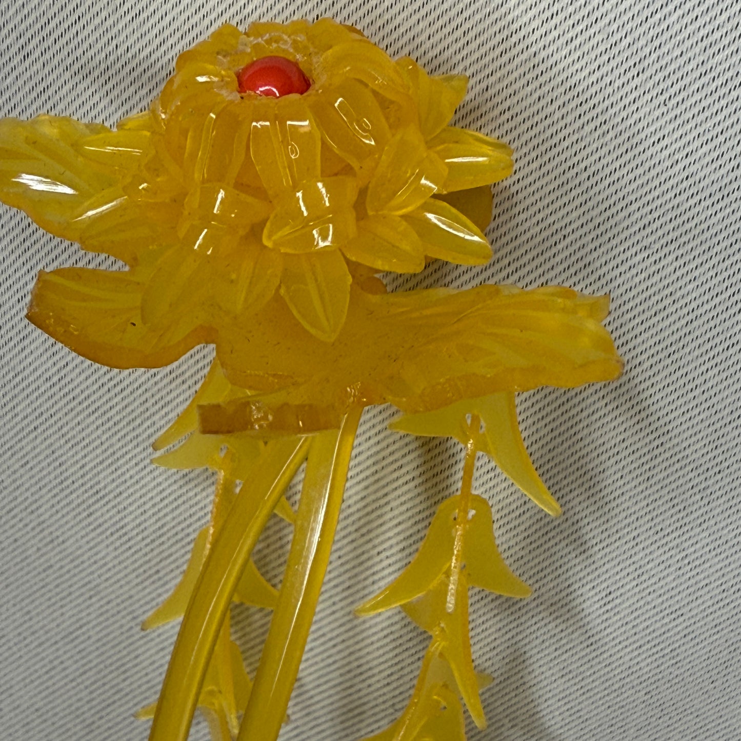 "Golden Chrysanthemum" Vintage Kanzashi Hair Stick