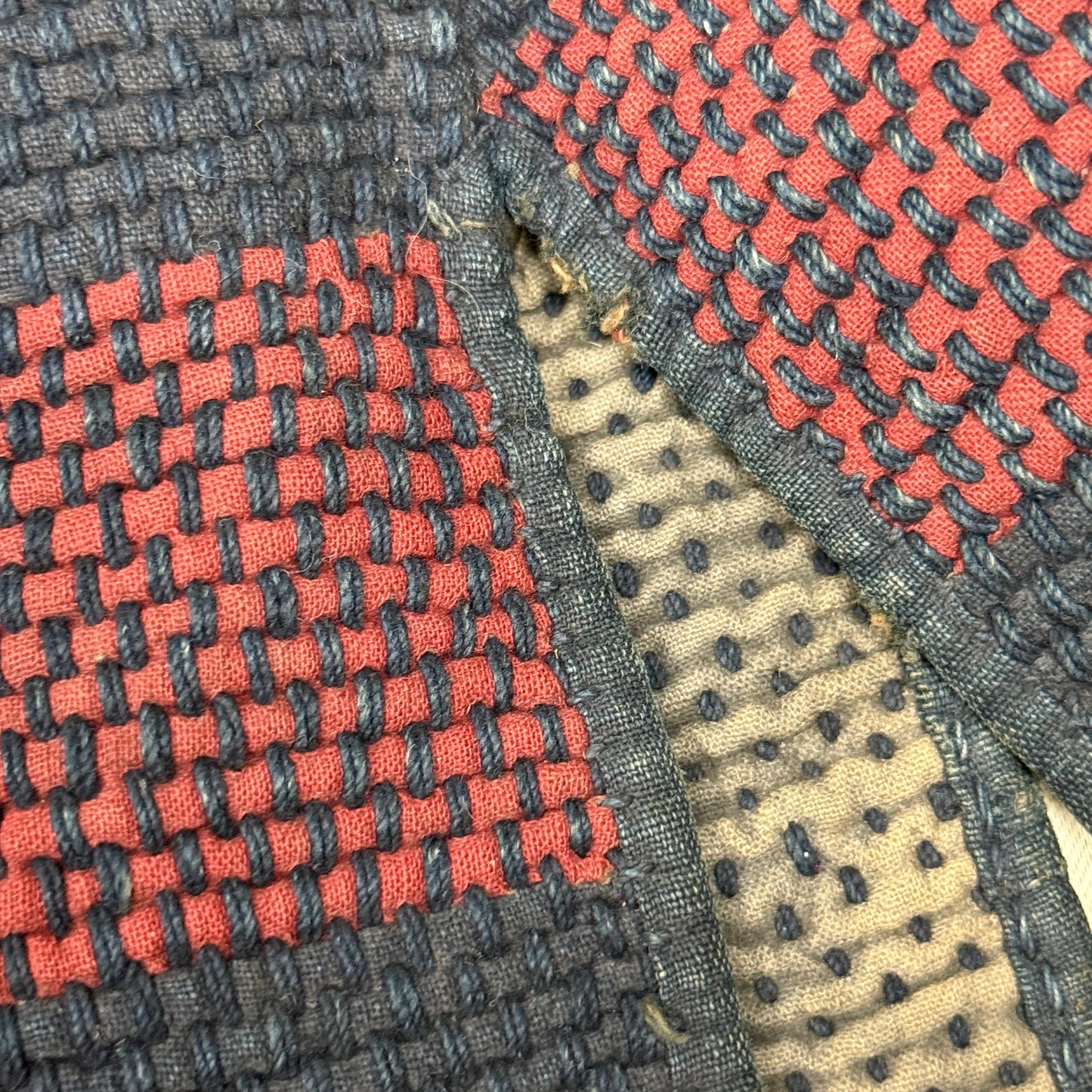 "Sashiko Stitching" Antique Fireman's Hood