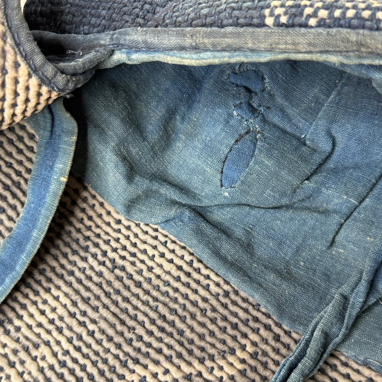 "Sashiko Stitching" Antique Fireman's Hood