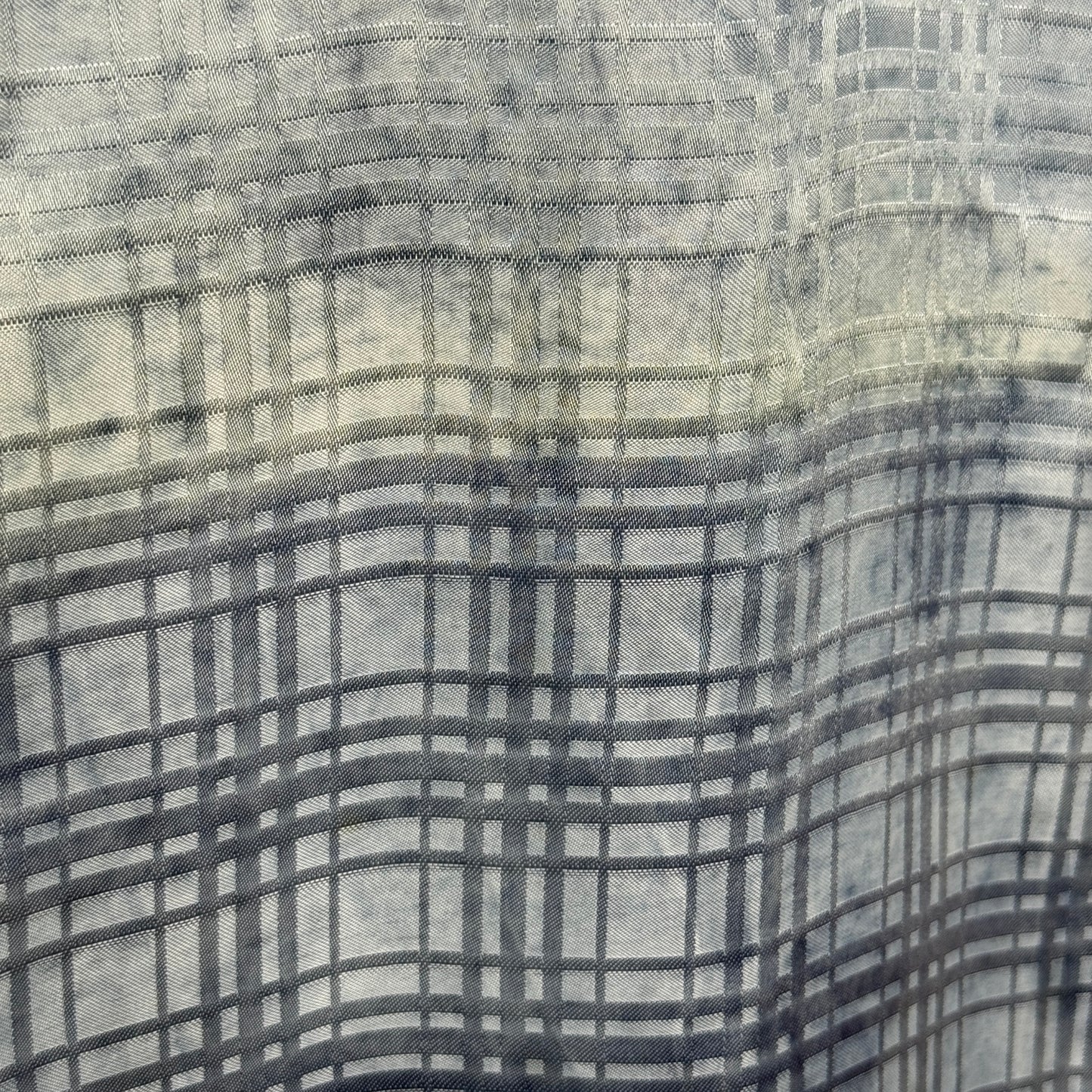 "Geometric Grid" Boy's Indigo Underkimono