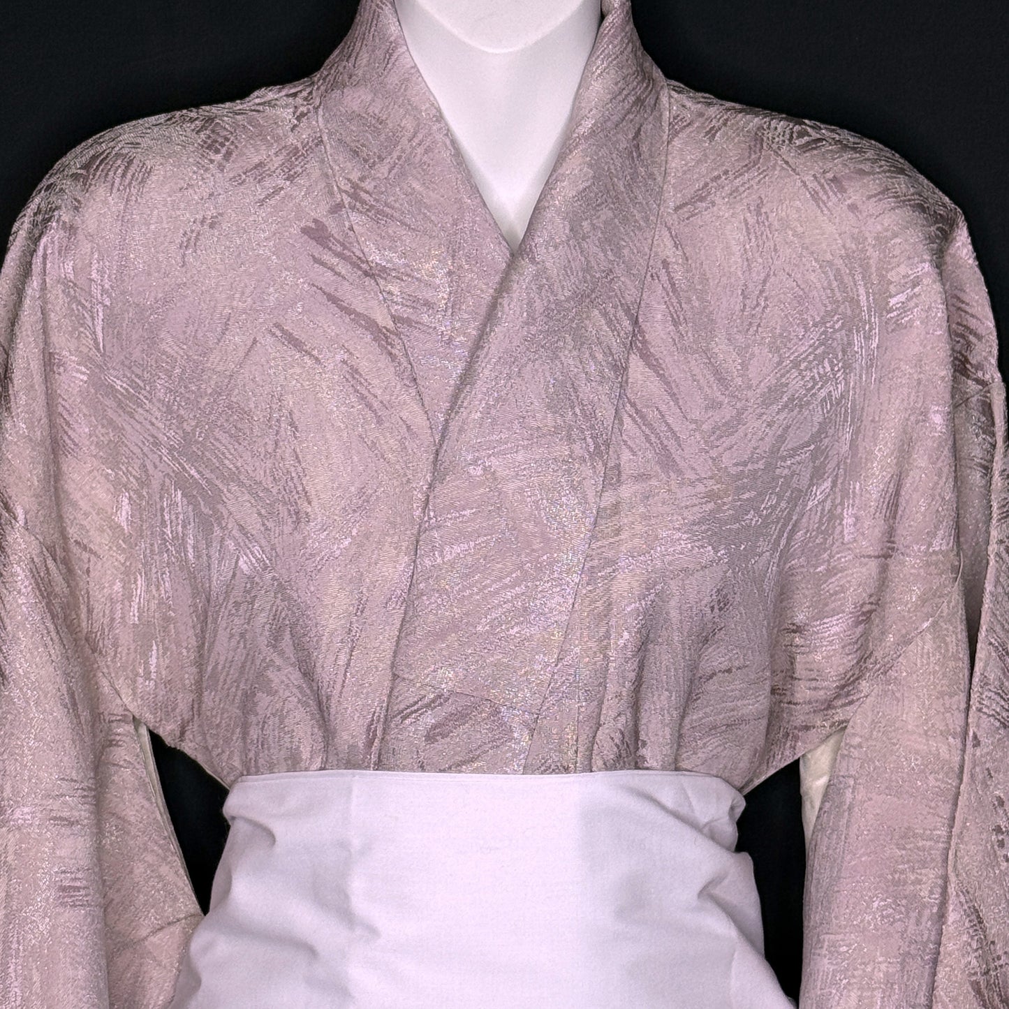 "Silver and Pink" Vintage Casual Kimono