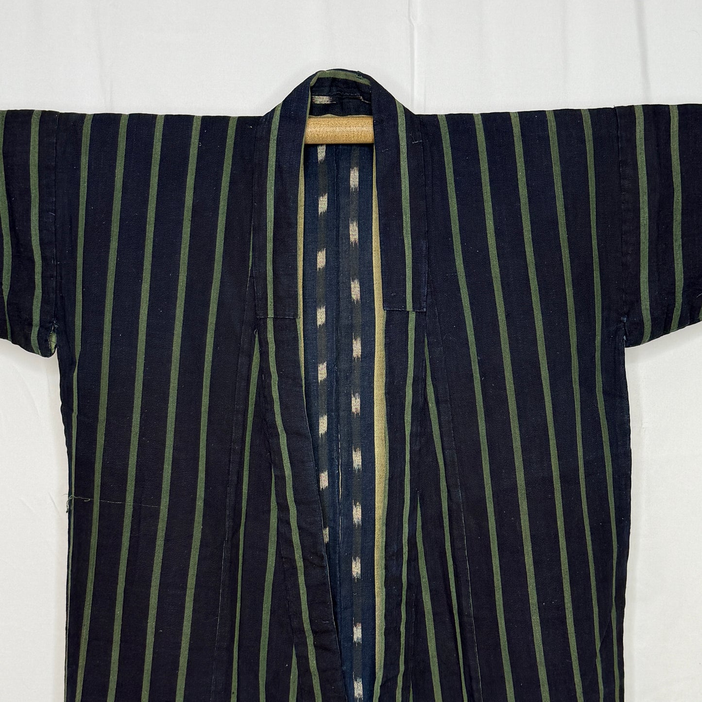 "Green Stripes" Vintage Child's Kimono