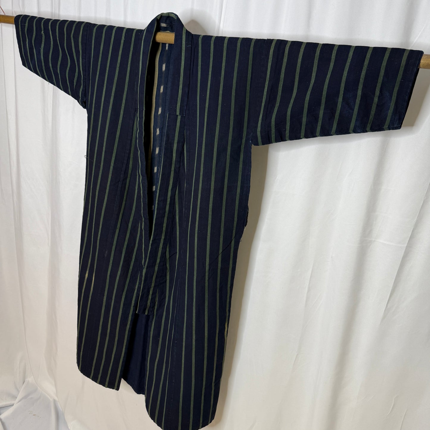 "Green Stripes" Vintage Child's Kimono