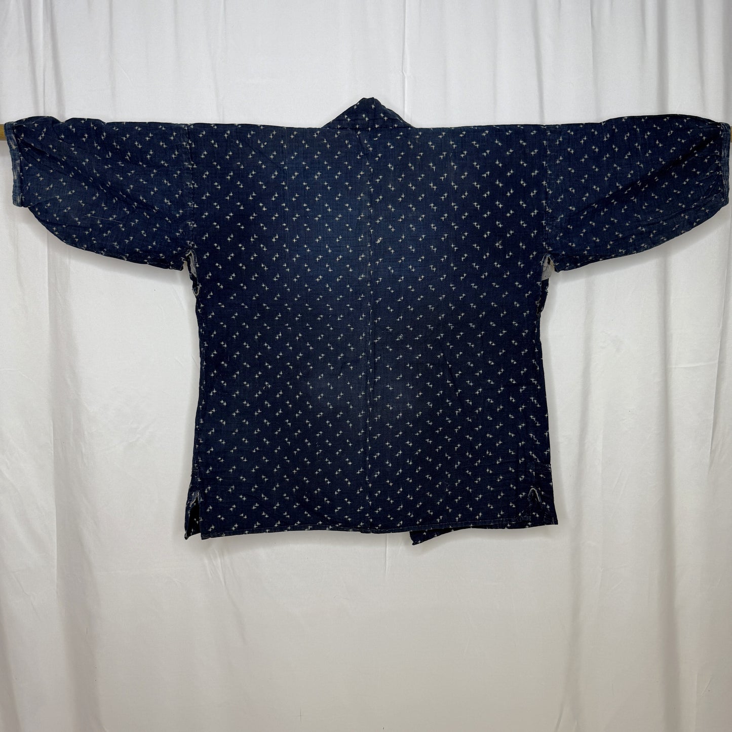 "Ikat Crosses" Vintage Indigo Jacket