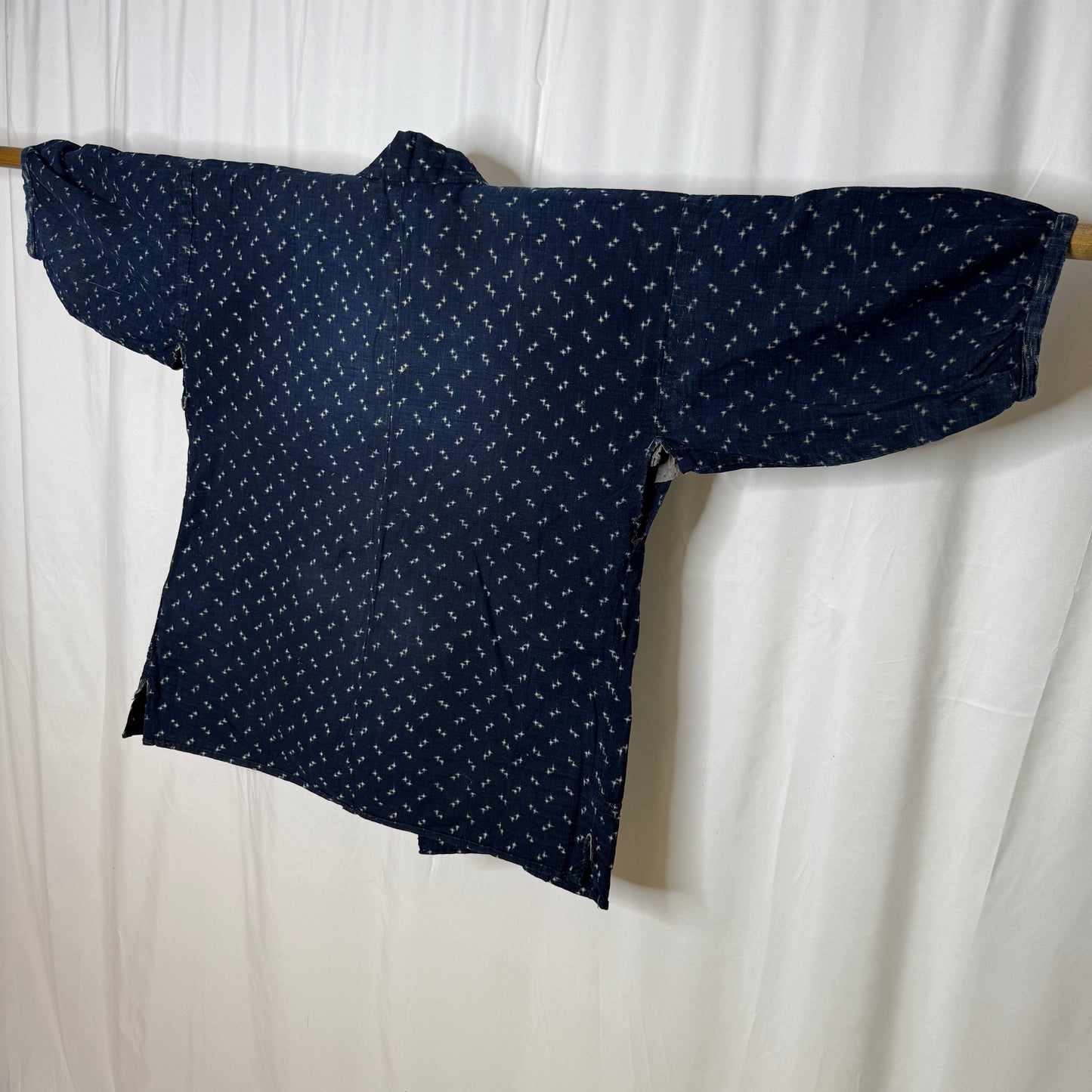"Ikat Crosses" Vintage Indigo Jacket