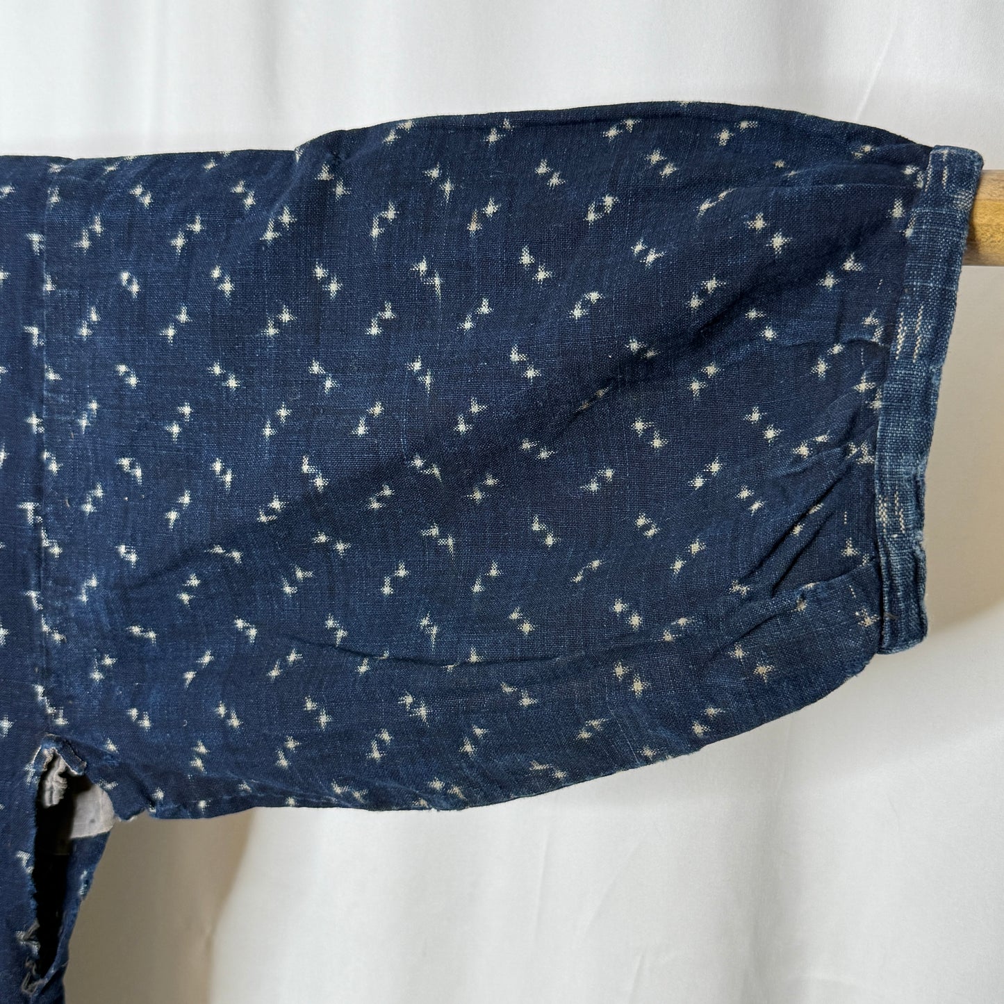 "Ikat Crosses" Vintage Indigo Jacket