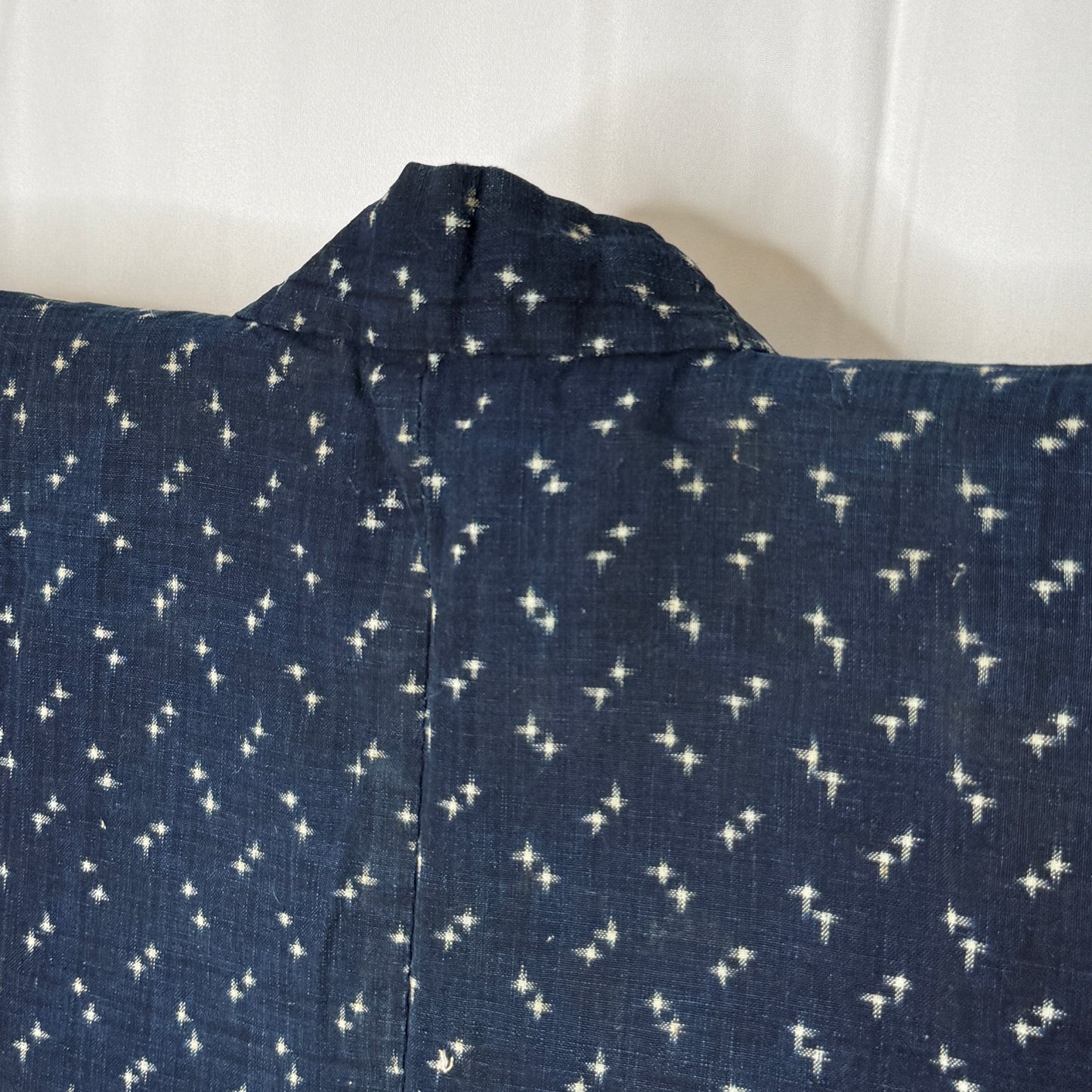"Ikat Crosses" Vintage Indigo Jacket