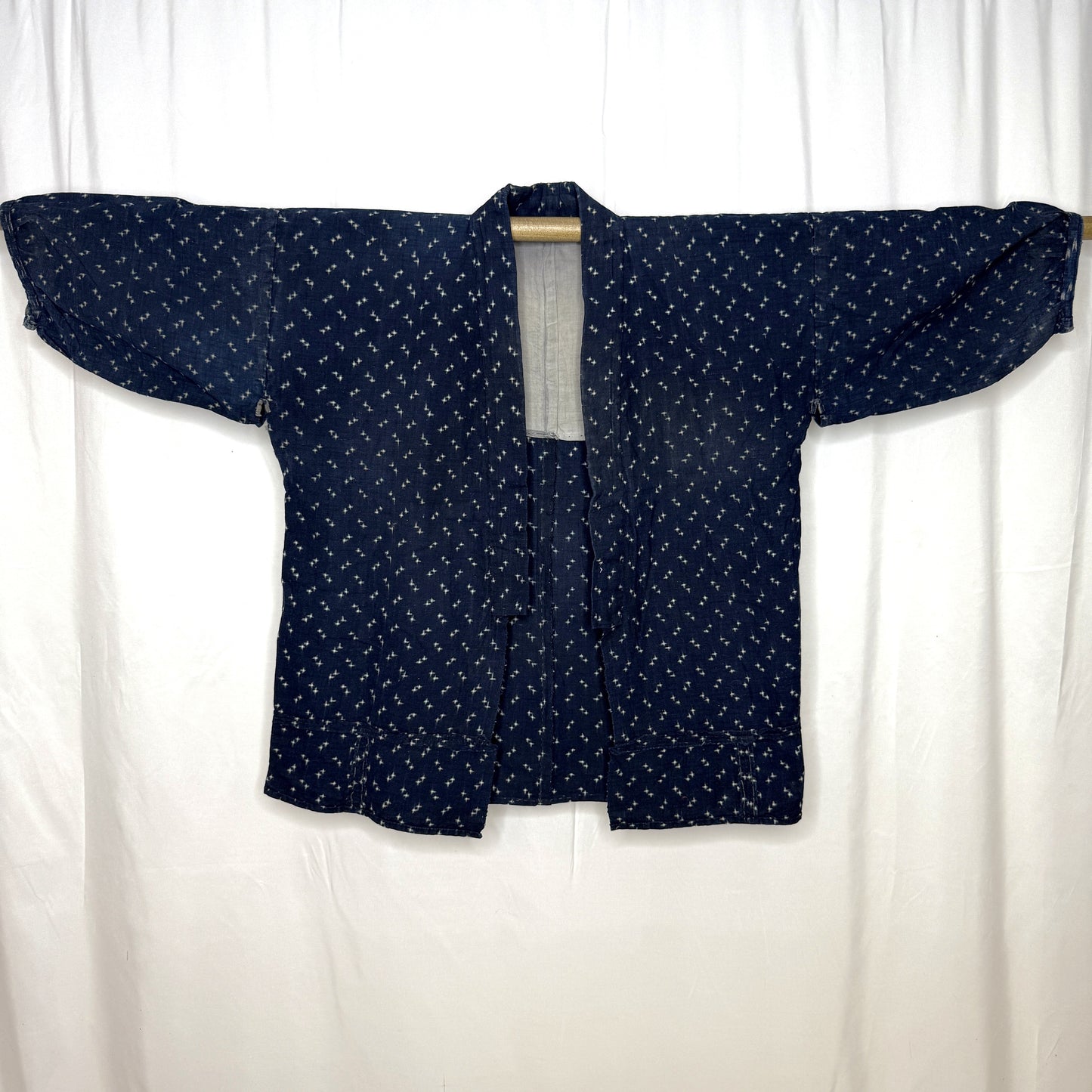 "Ikat Crosses" Vintage Indigo Jacket