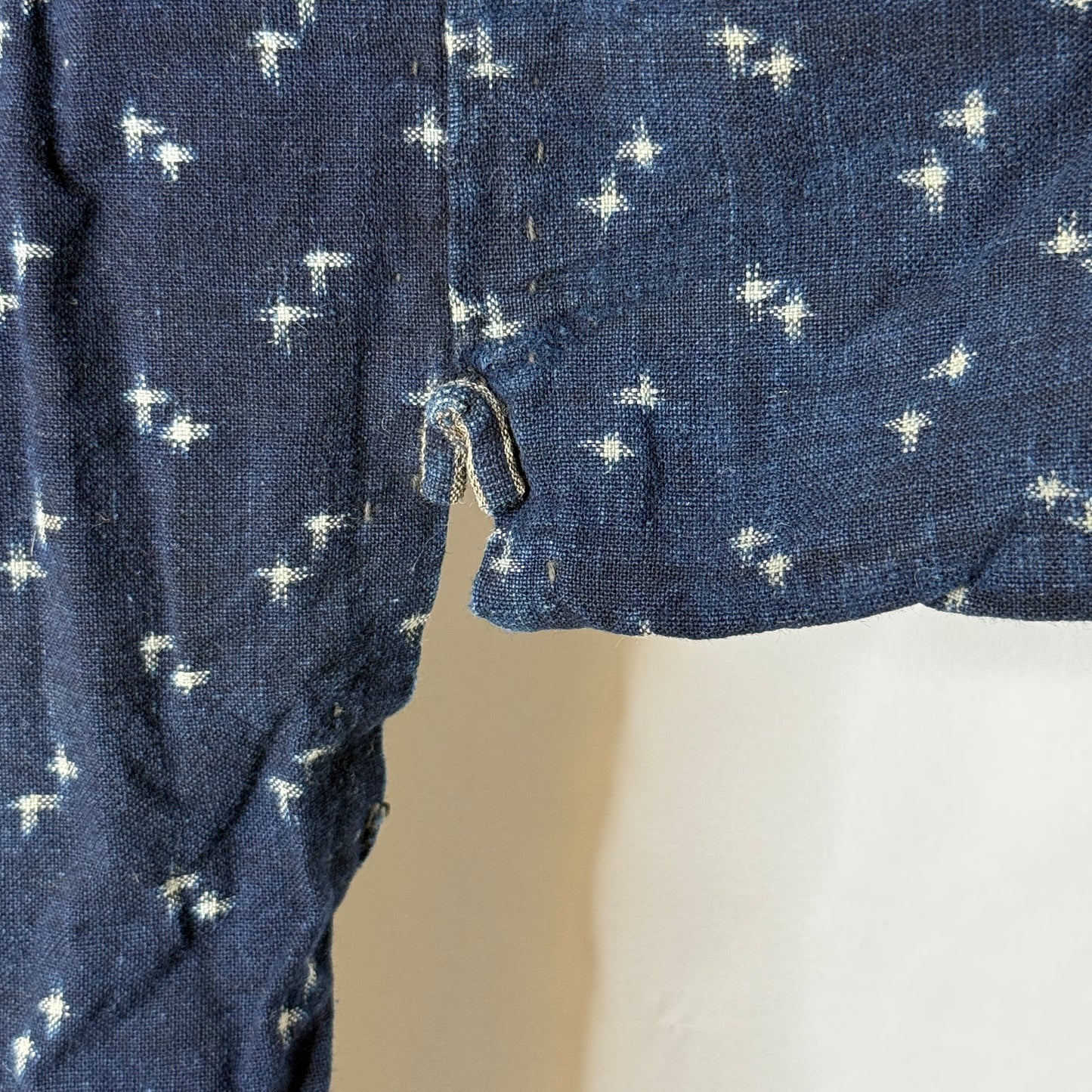"Ikat Crosses" Vintage Indigo Jacket