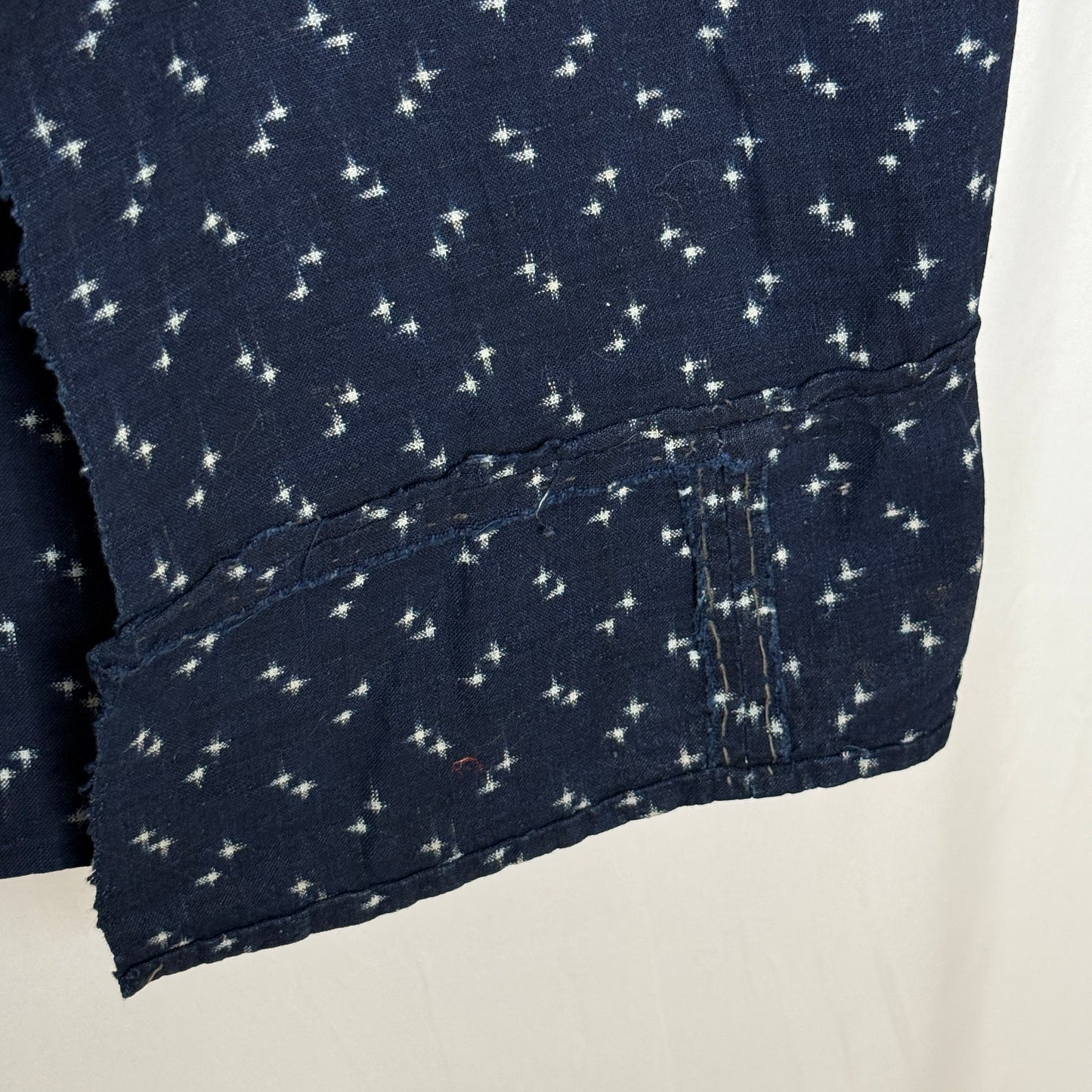 "Ikat Crosses" Vintage Indigo Jacket