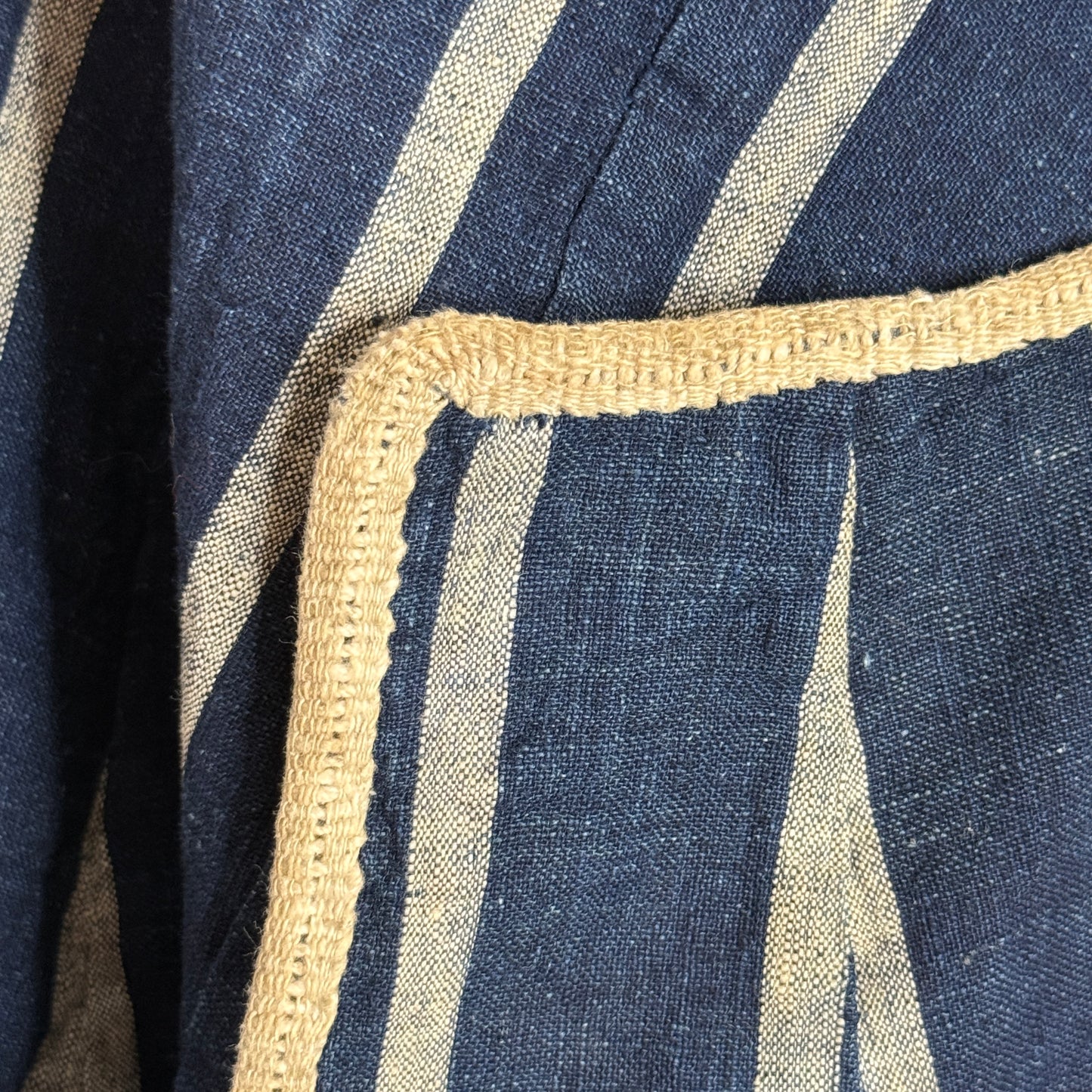 "Striped Hero" Antique Indigo Cape