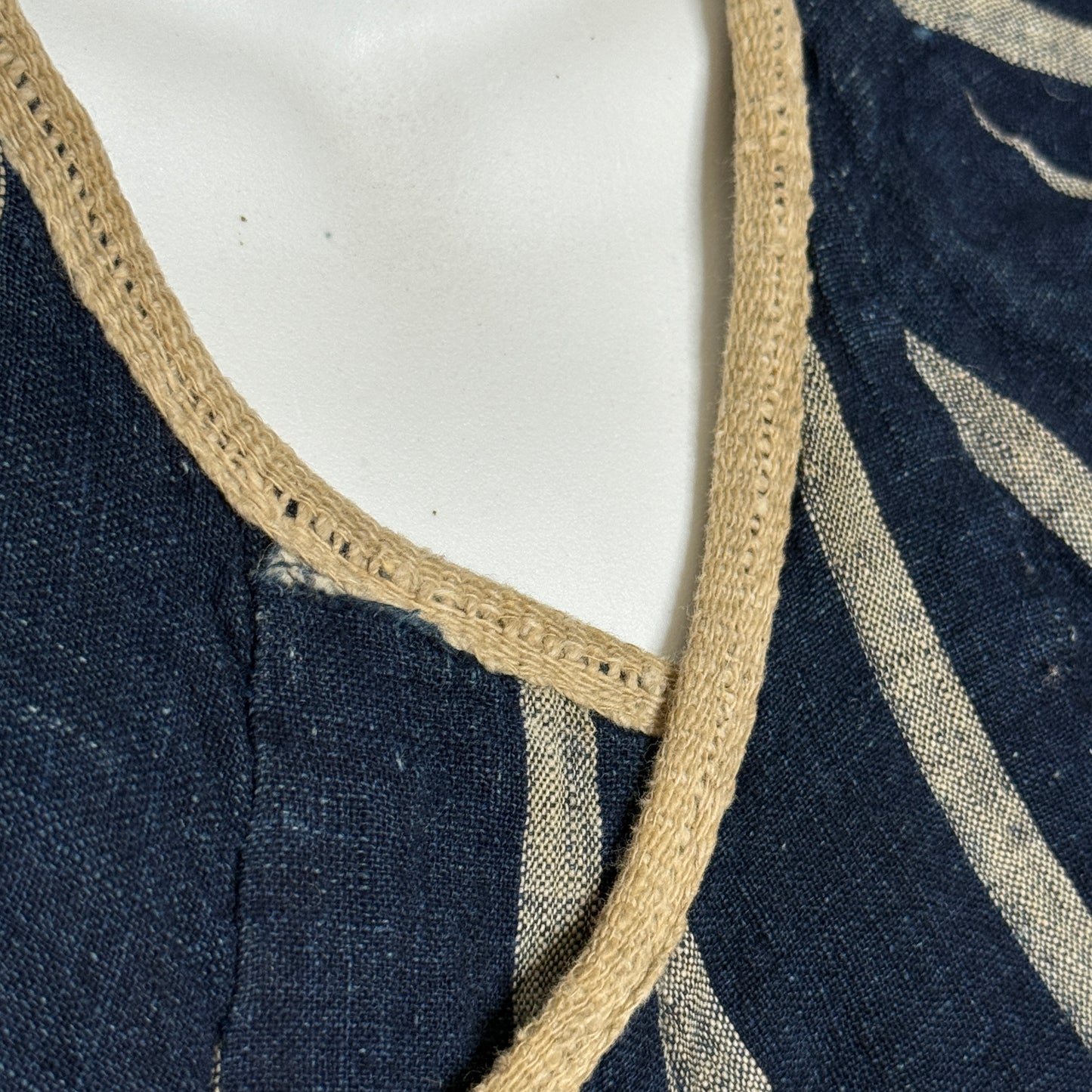 "Striped Hero" Antique Indigo Cape