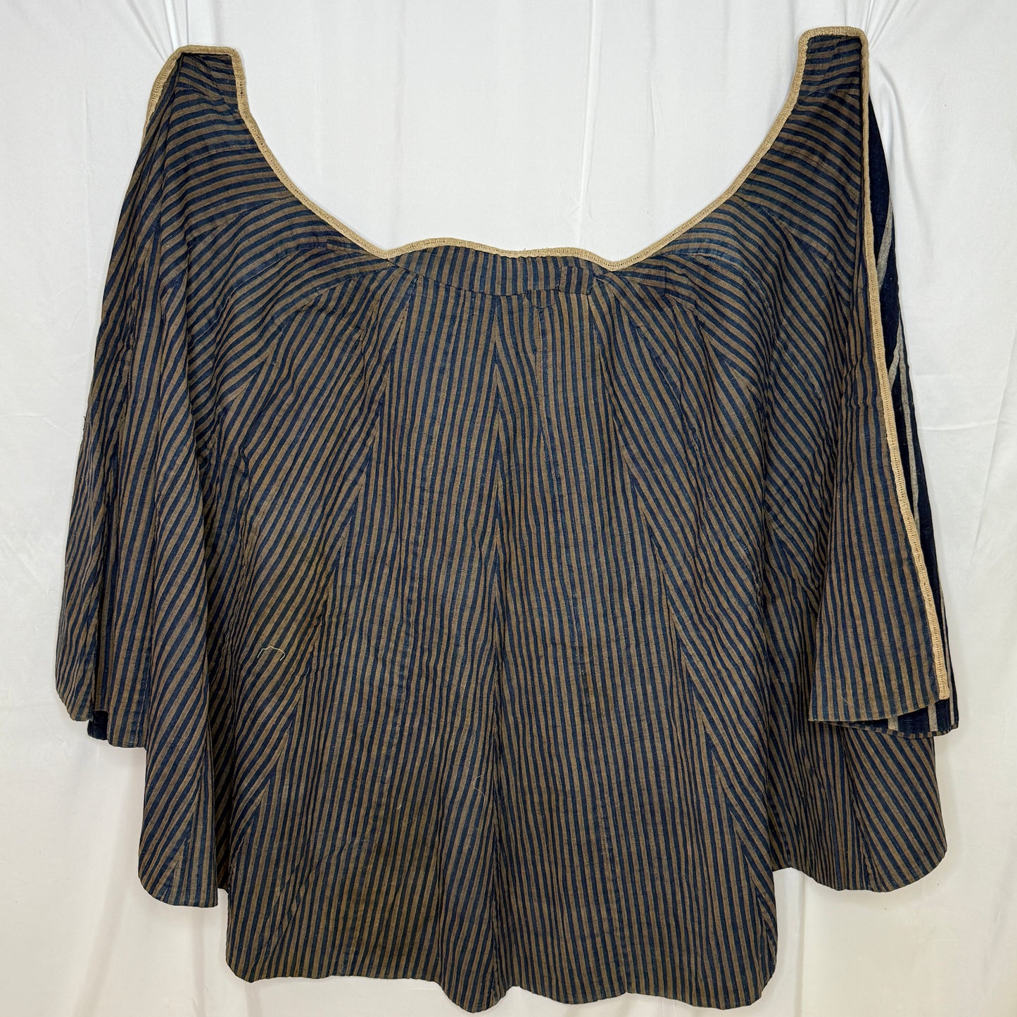 "Striped Hero" Antique Indigo Cape