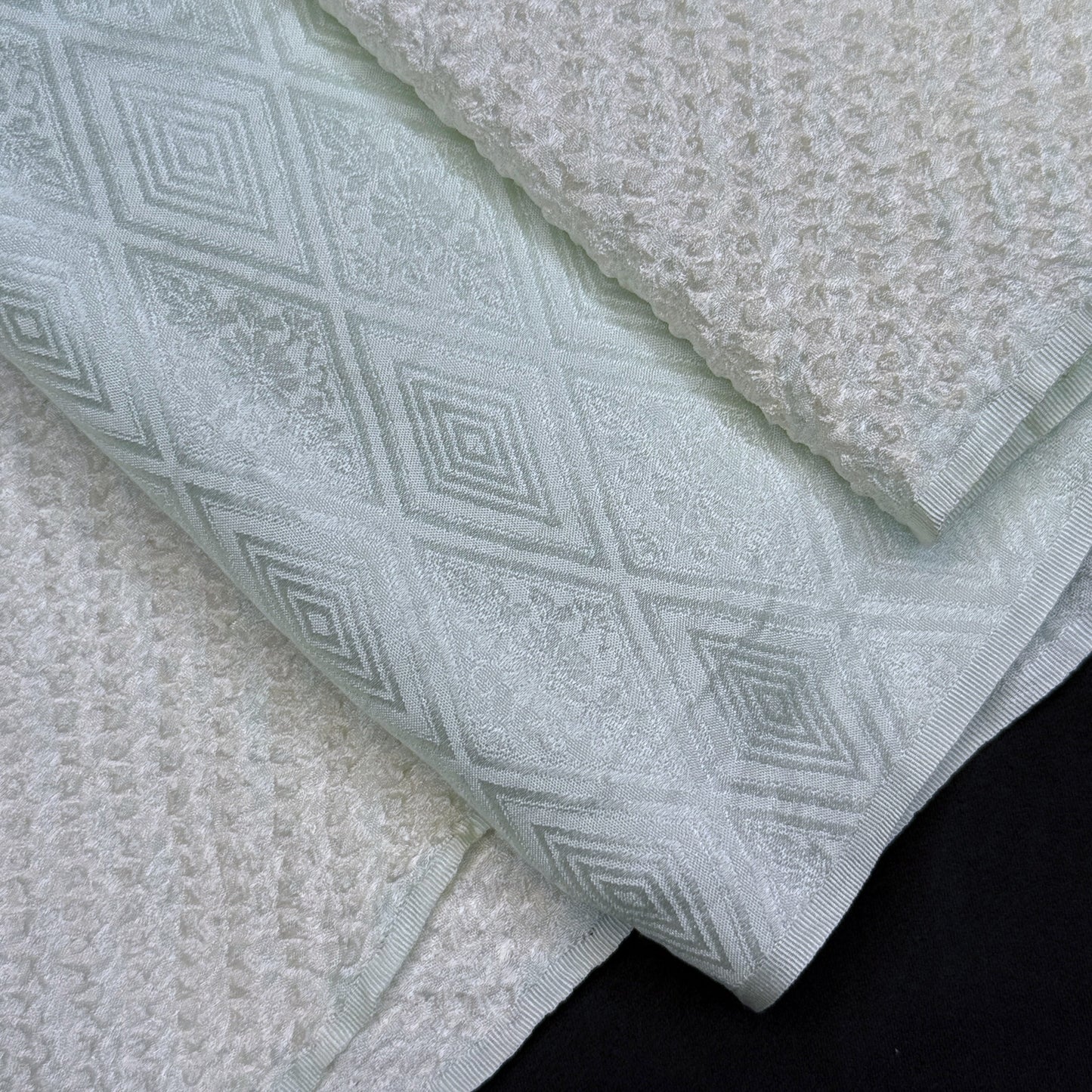 "Sea Glass Shibori" Obiage Obijime Set