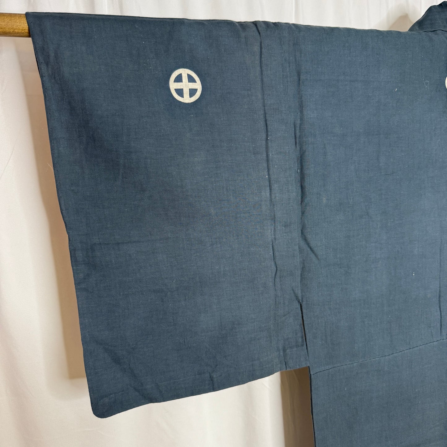 "Three Crests" Vintage Indigo Kimono