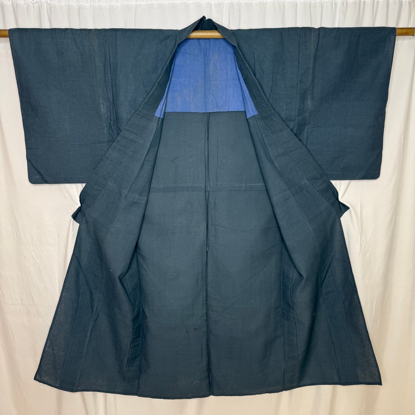 "Three Crests" Vintage Indigo Kimono