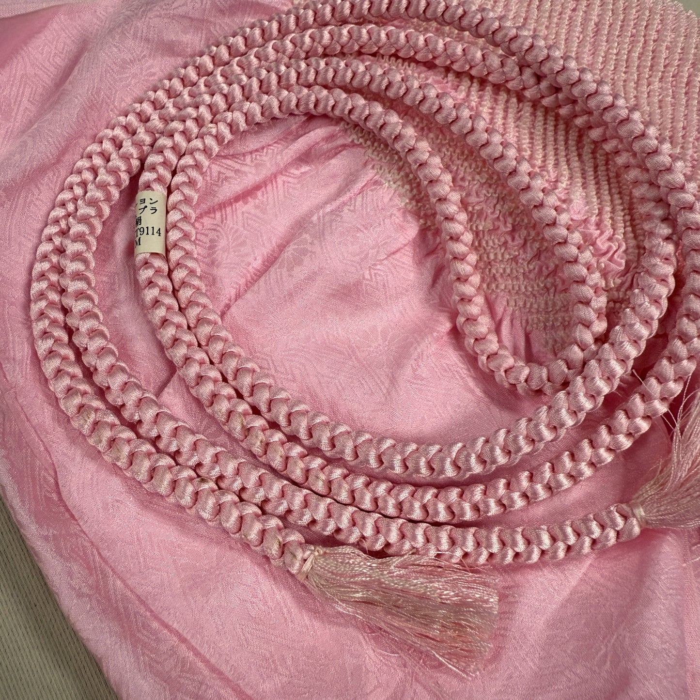 "Cherry Blossom Pink" Obiage Obijime Set