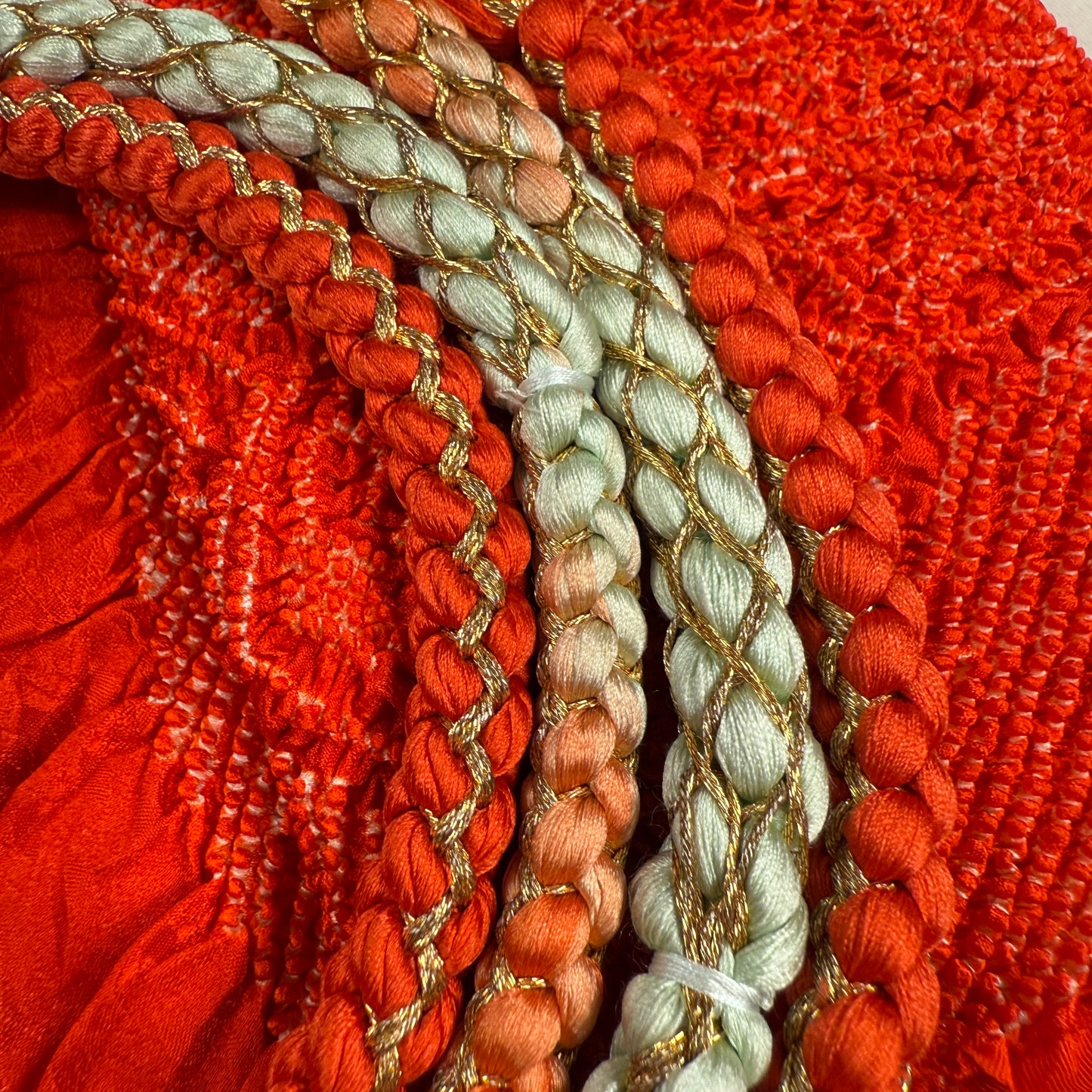 "Festive Flame" Obiage Obijime Set