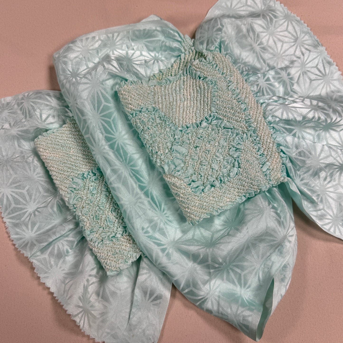 "Asanoha Jacquard" Obiage Obijime Set