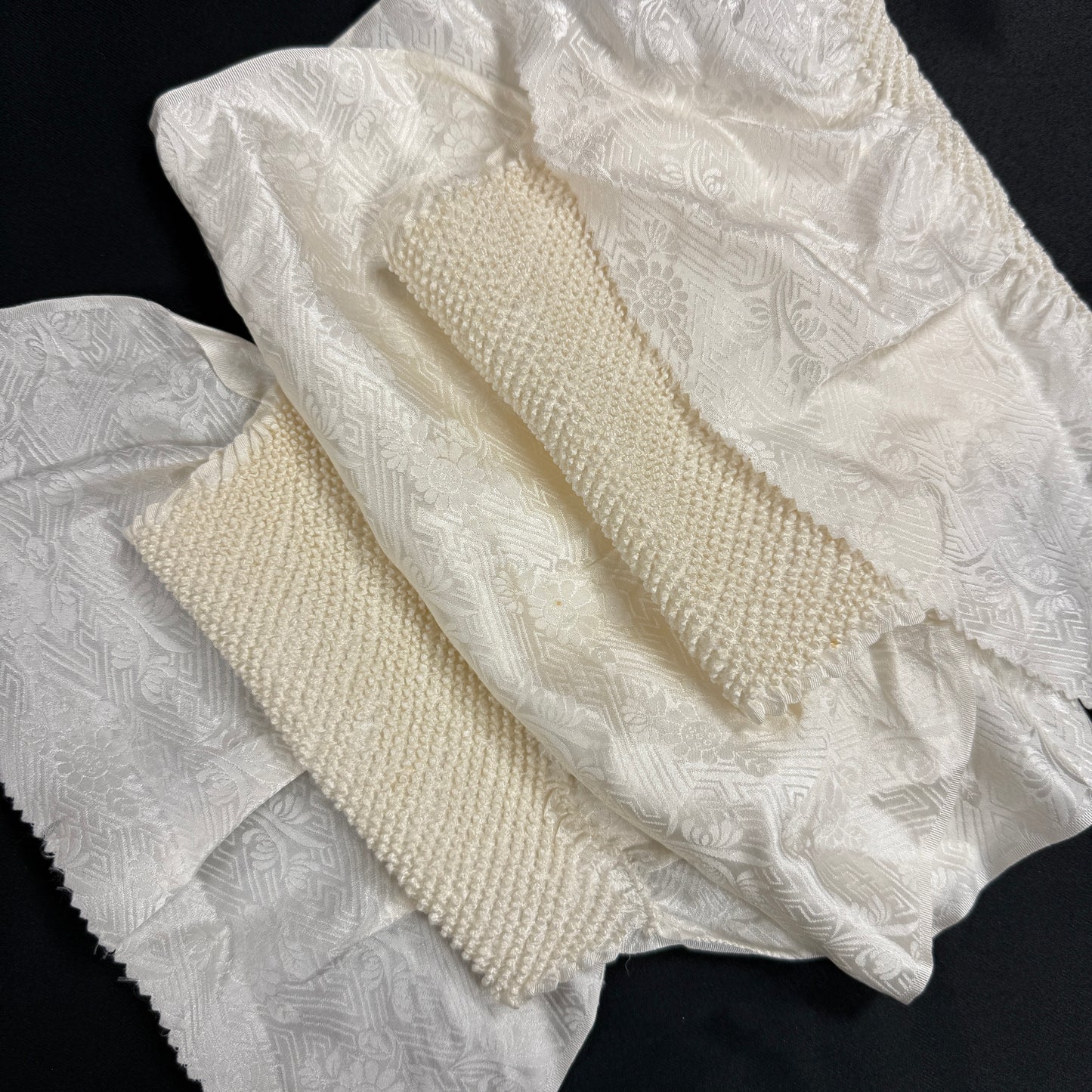 "Ivory Elegance" Obiage Obijime Set