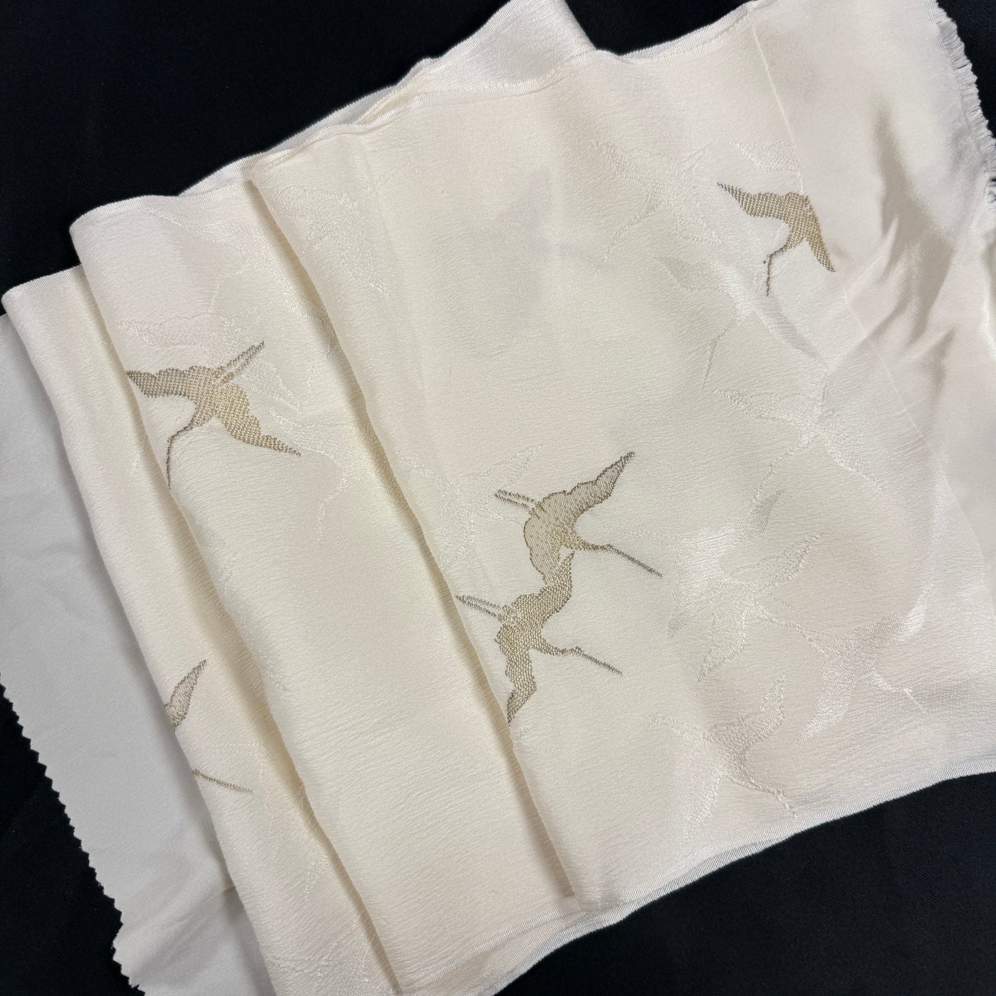 "Shimmering Cranes" Obiage Obijime Set