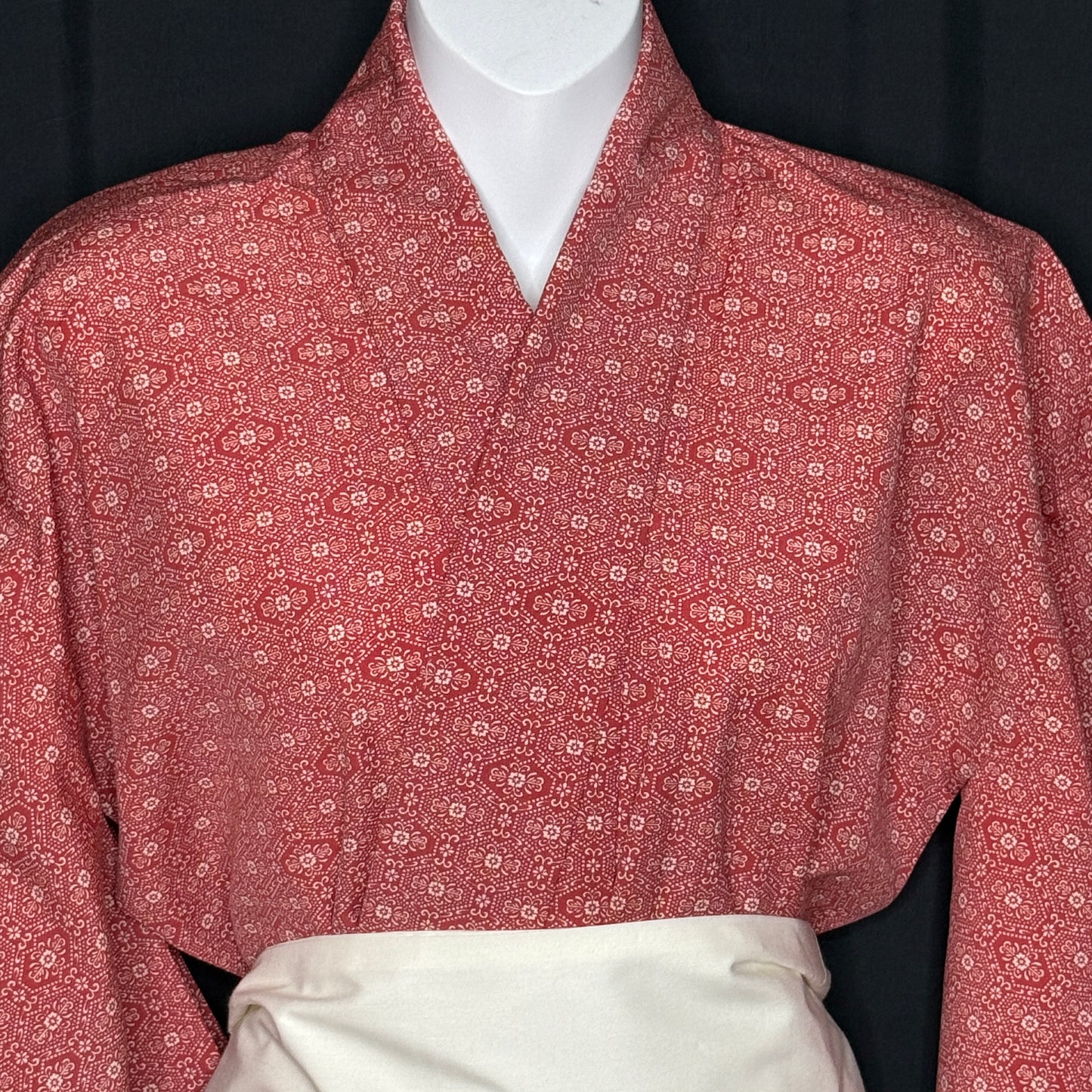 "Strawberry Red" Vintage Casual Kimono