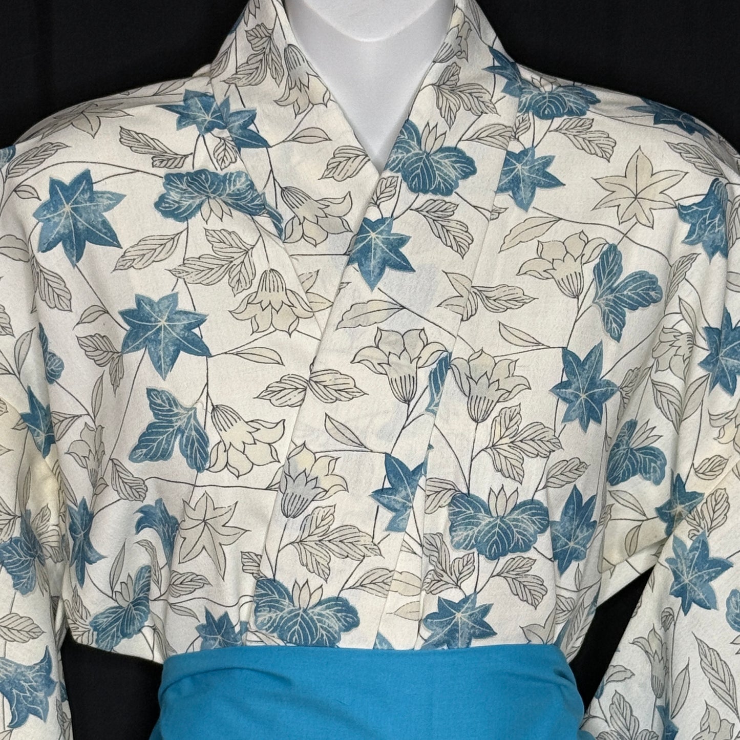 "Summer Blue" Vintage Casual Kimono