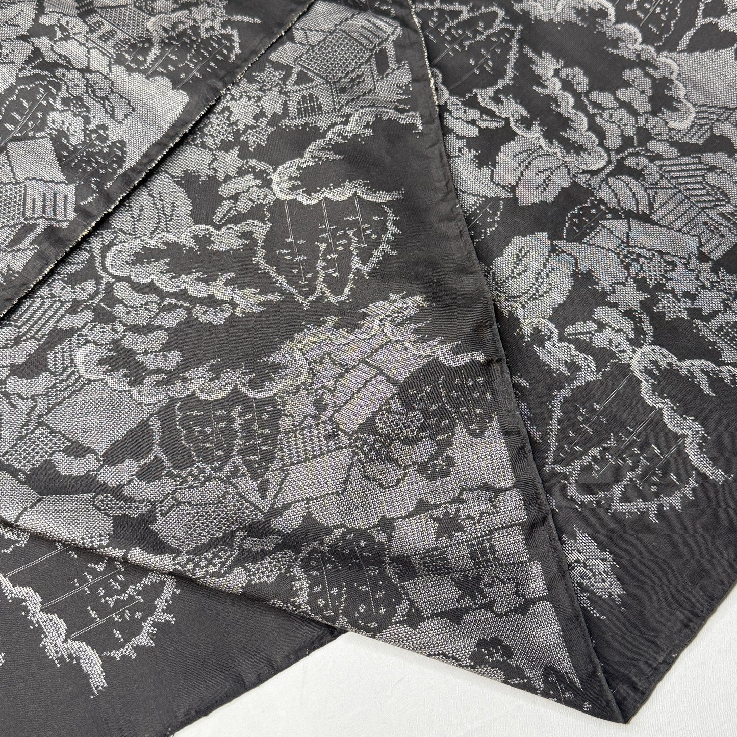 "Misty Hillside" Vintage Kimono Yardage