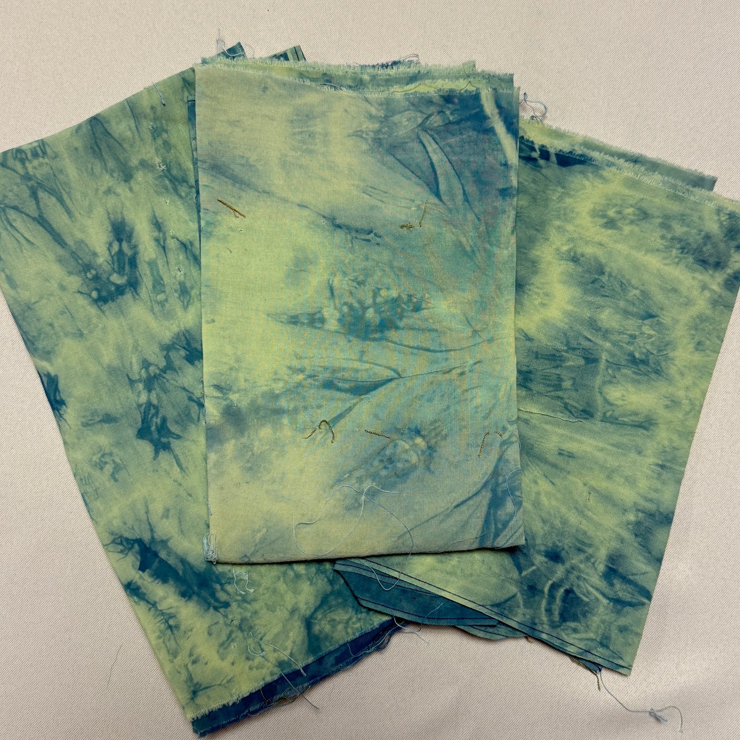 "Green Blue Cotton" Overdyed Indigo Bundle