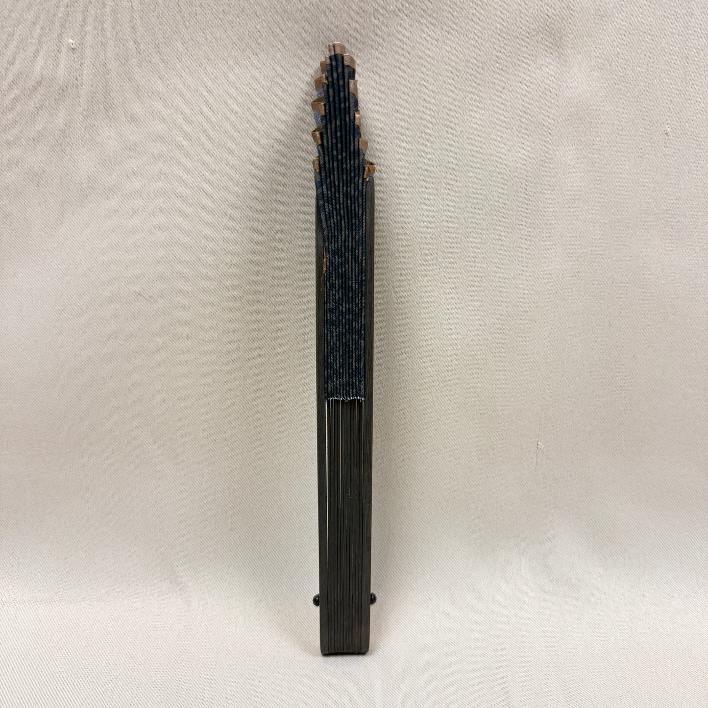 "Indigo Vintage" Vintage Folding Fan